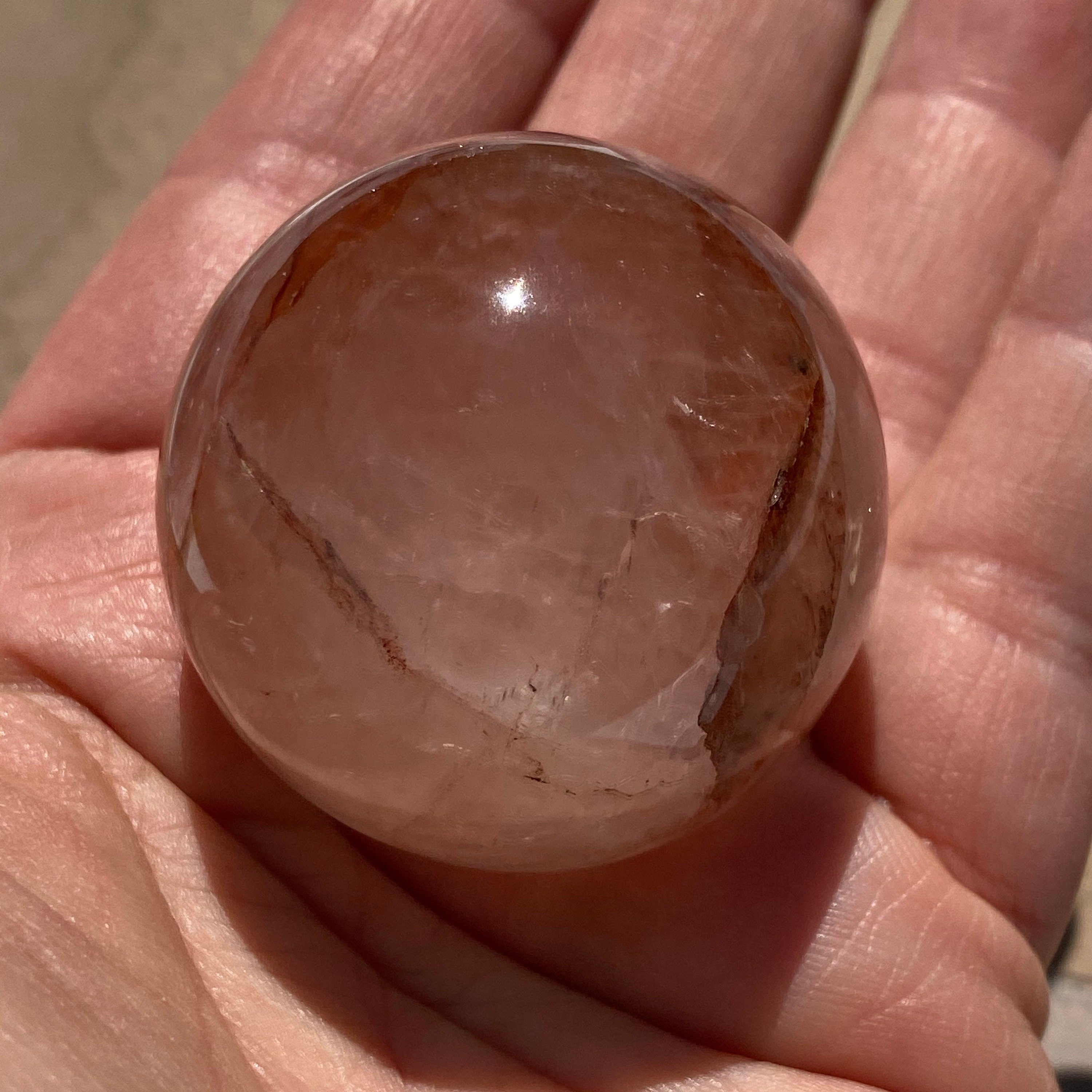 Hematoid Quartz Spheres Natural Unheated