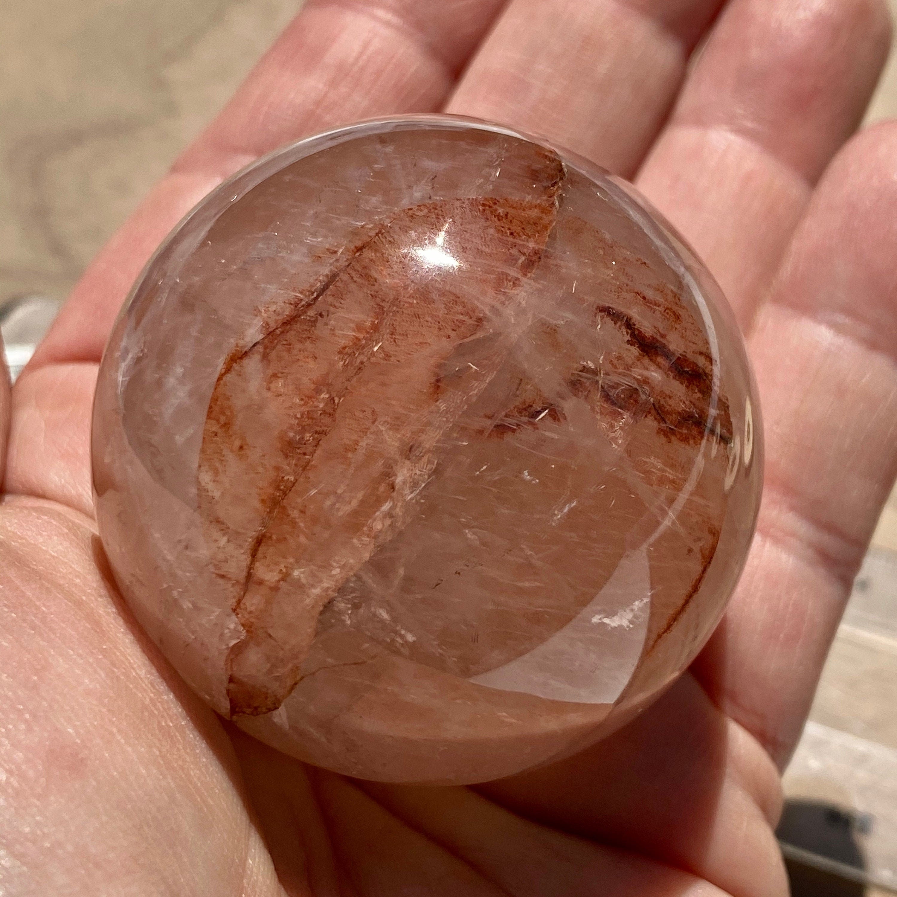 Hematoid Quartz Spheres Natural Unheated