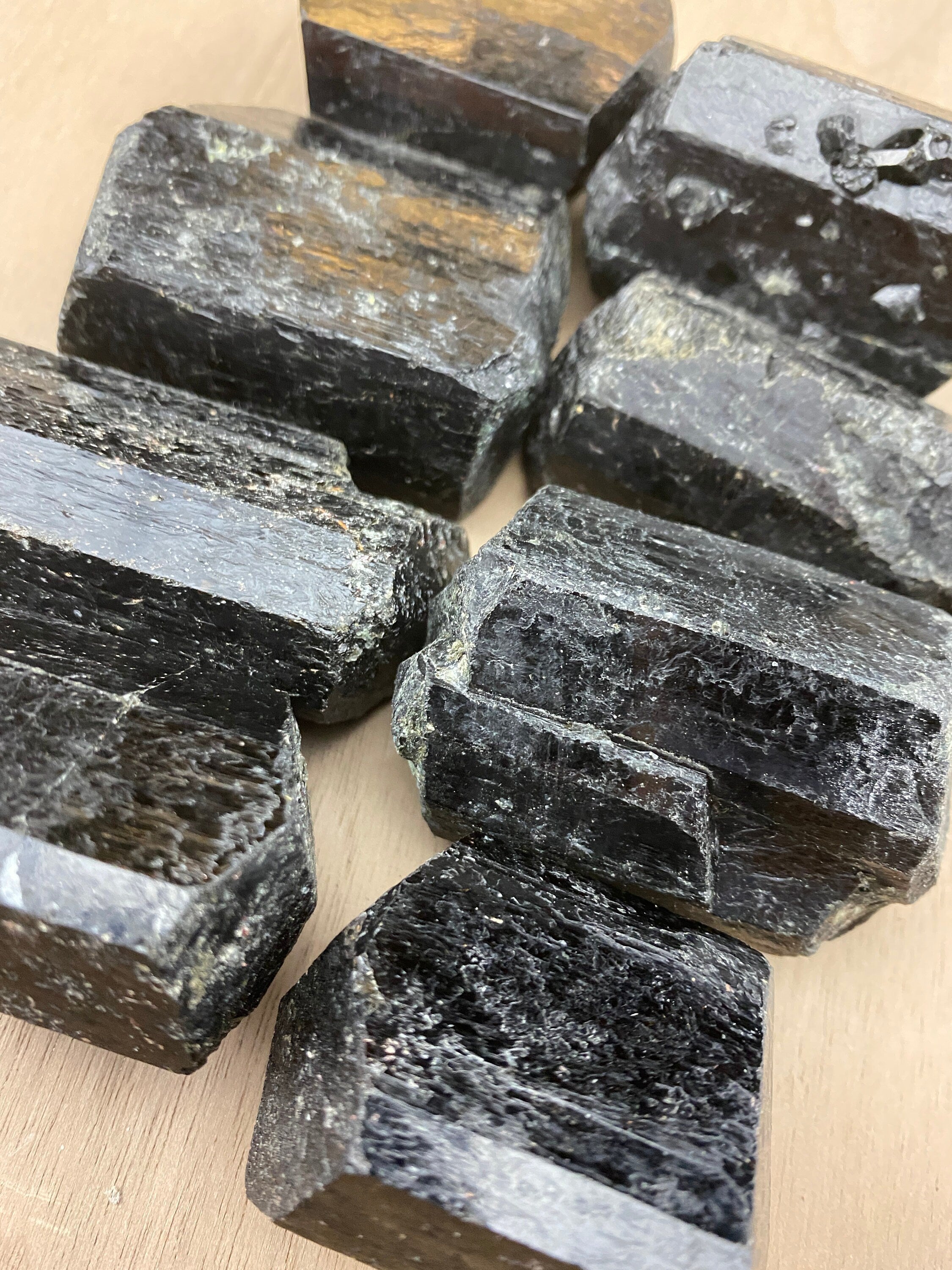 GRADE A Black Tourmaline Raw Extra LARGE