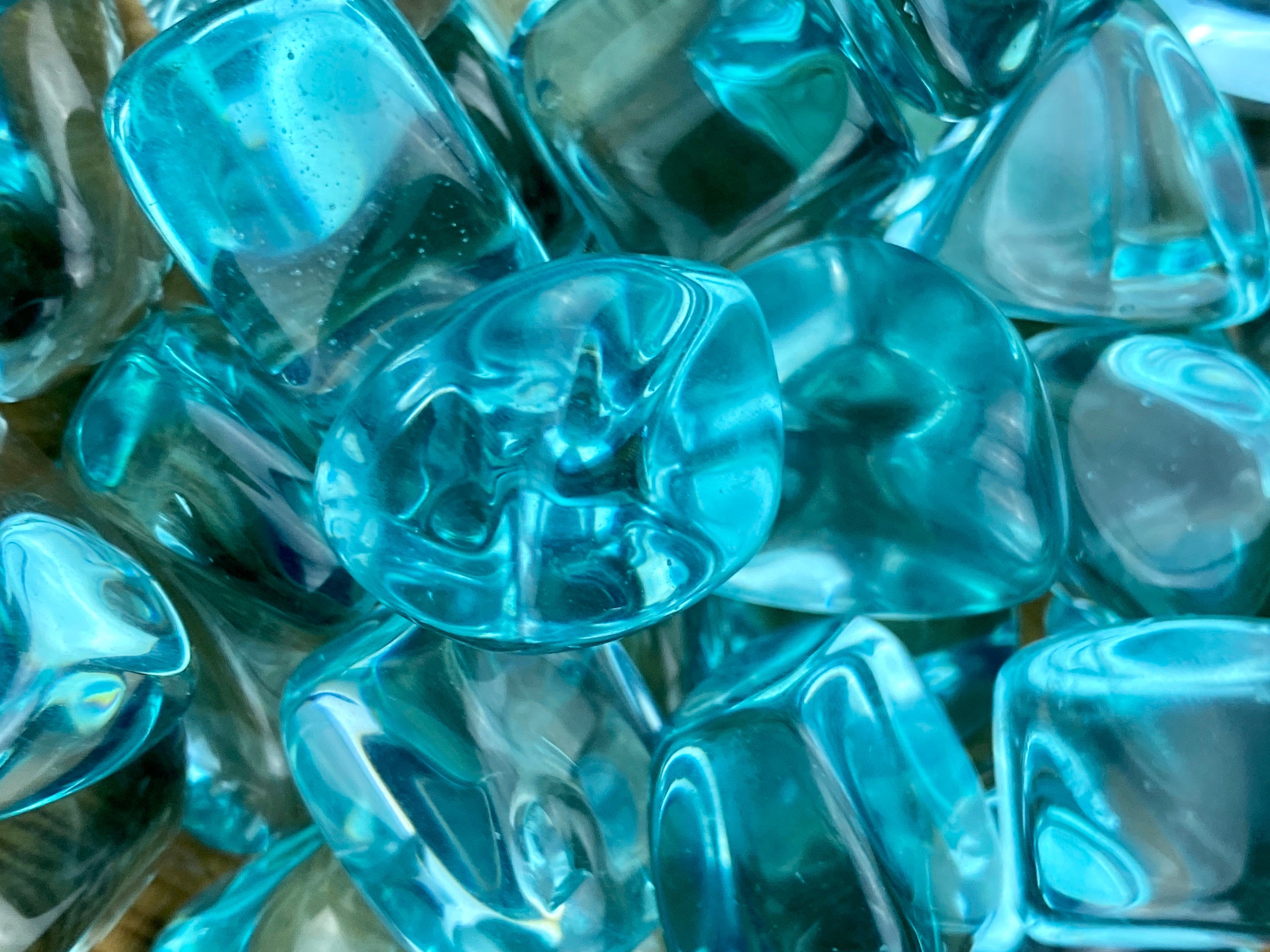 Aqua Obsidian TUMBLED Aqua Obsidian