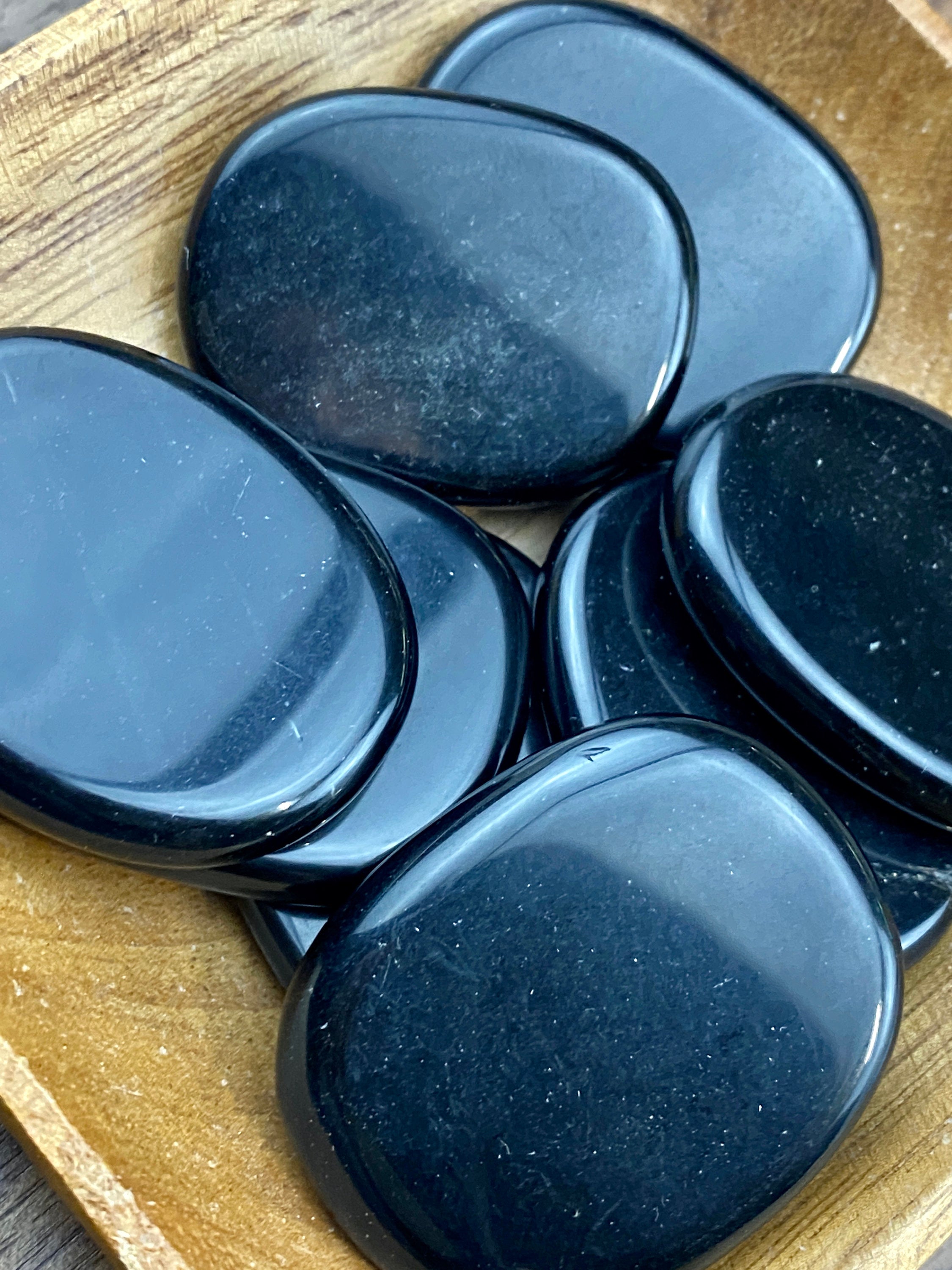 Black Obsidian  PALM STONE