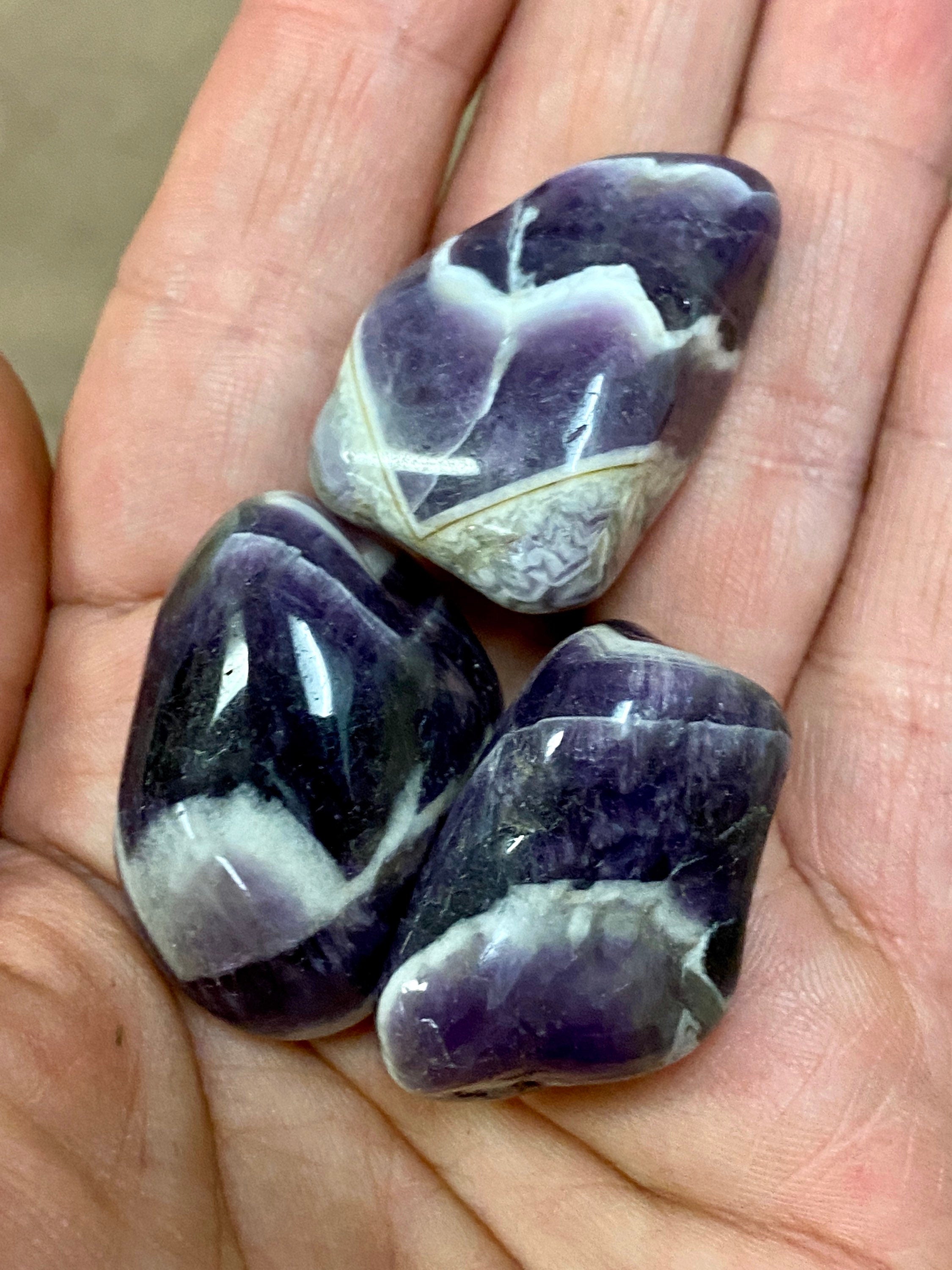 Chevron Amethyst TUMBLED Stone