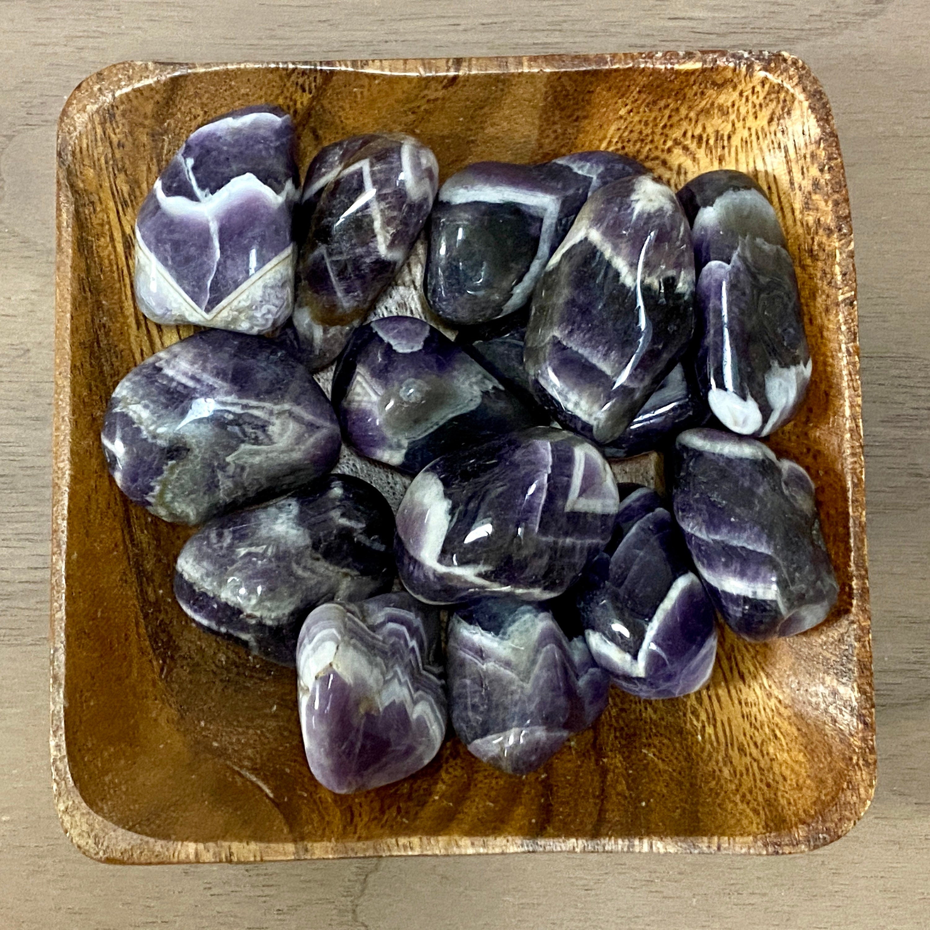 Chevron Amethyst TUMBLED Stone