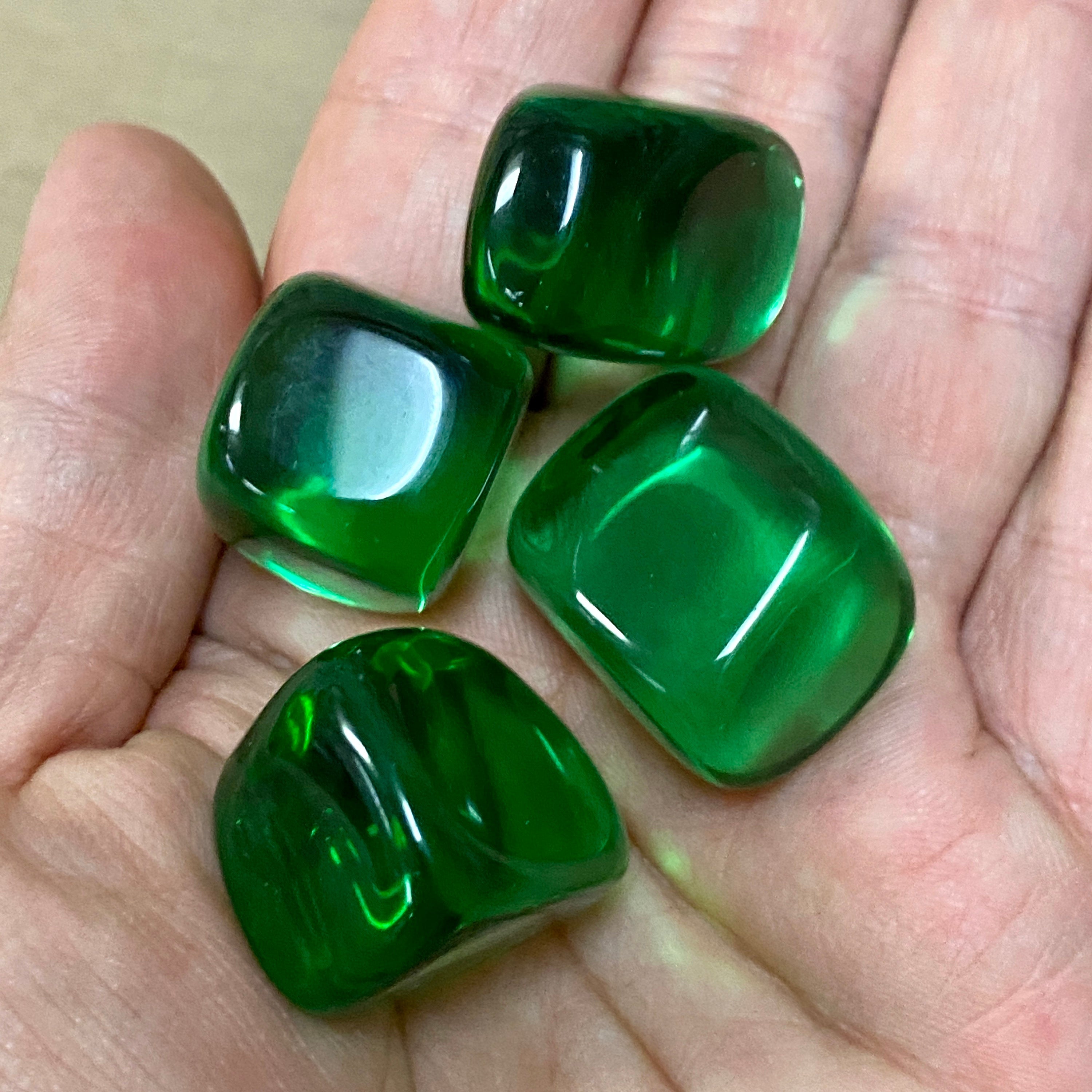 Green Obsidian TUMBLED