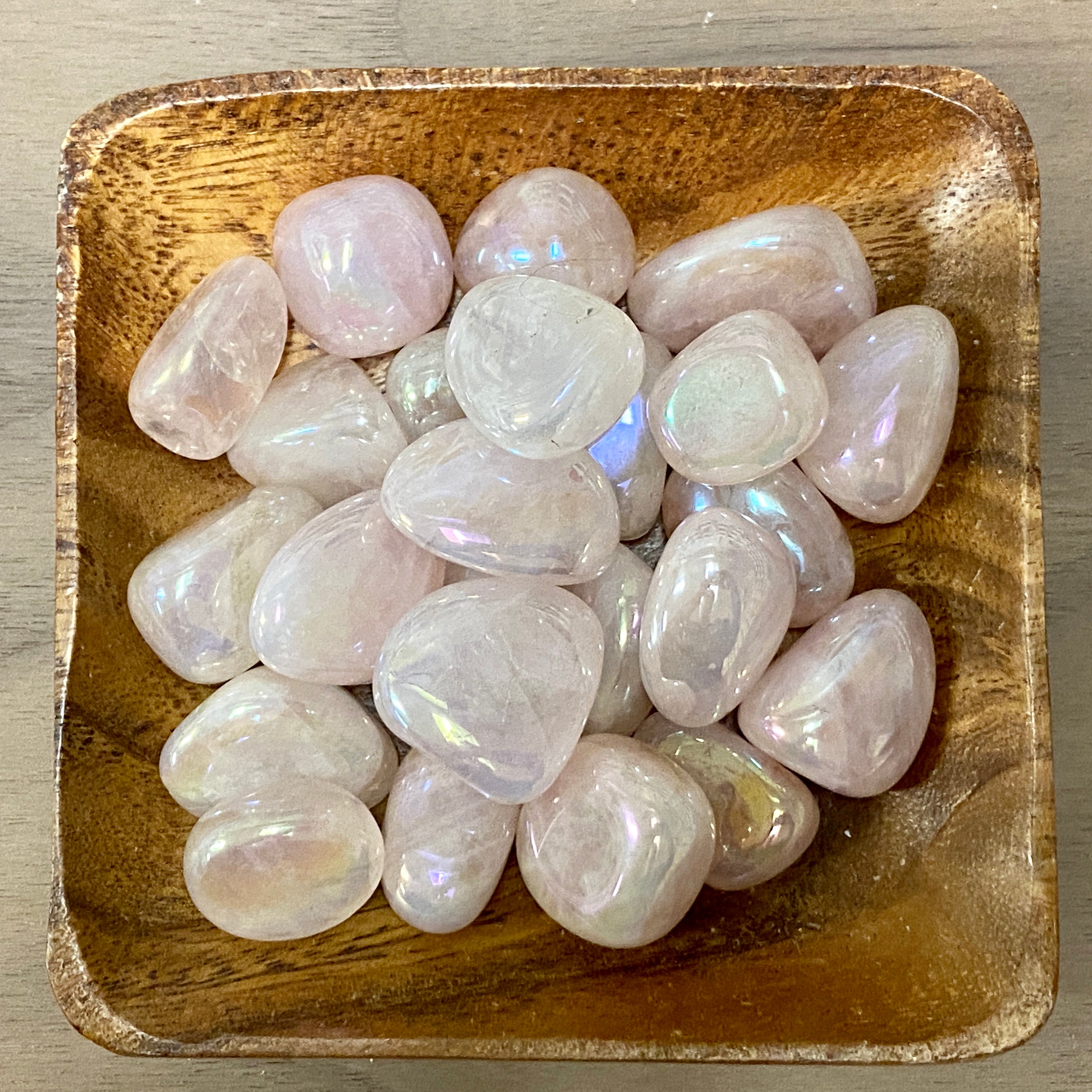 Rainbow Rose Quartz TUMBLED