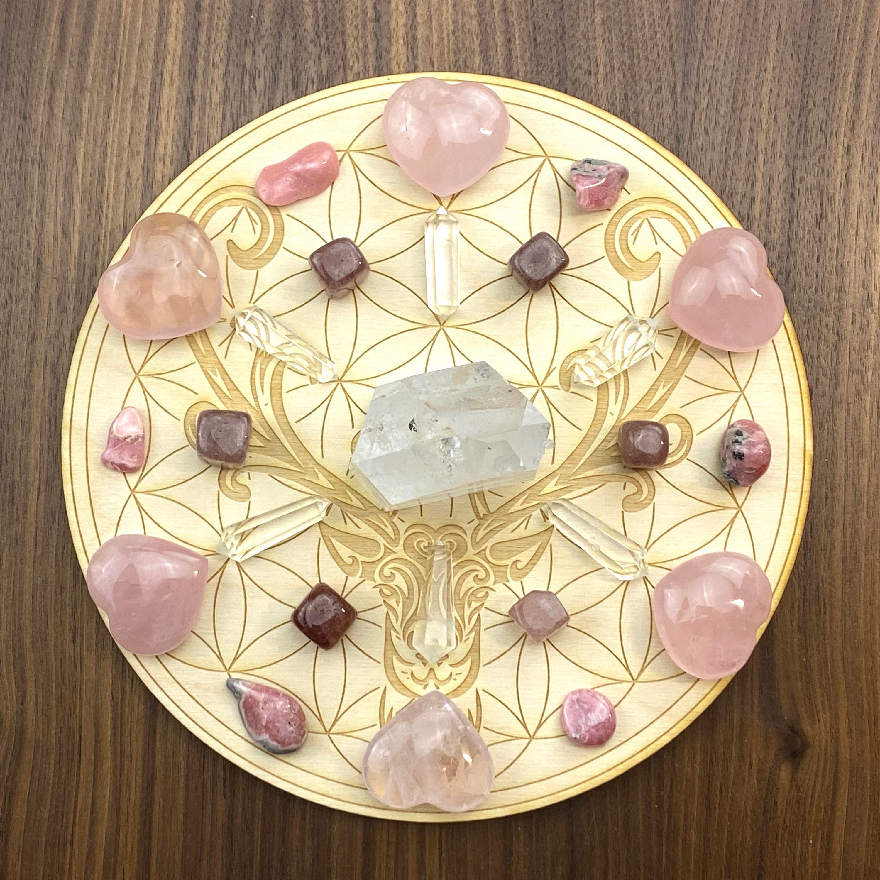 Reindeer Flower of Life Crystal Grid