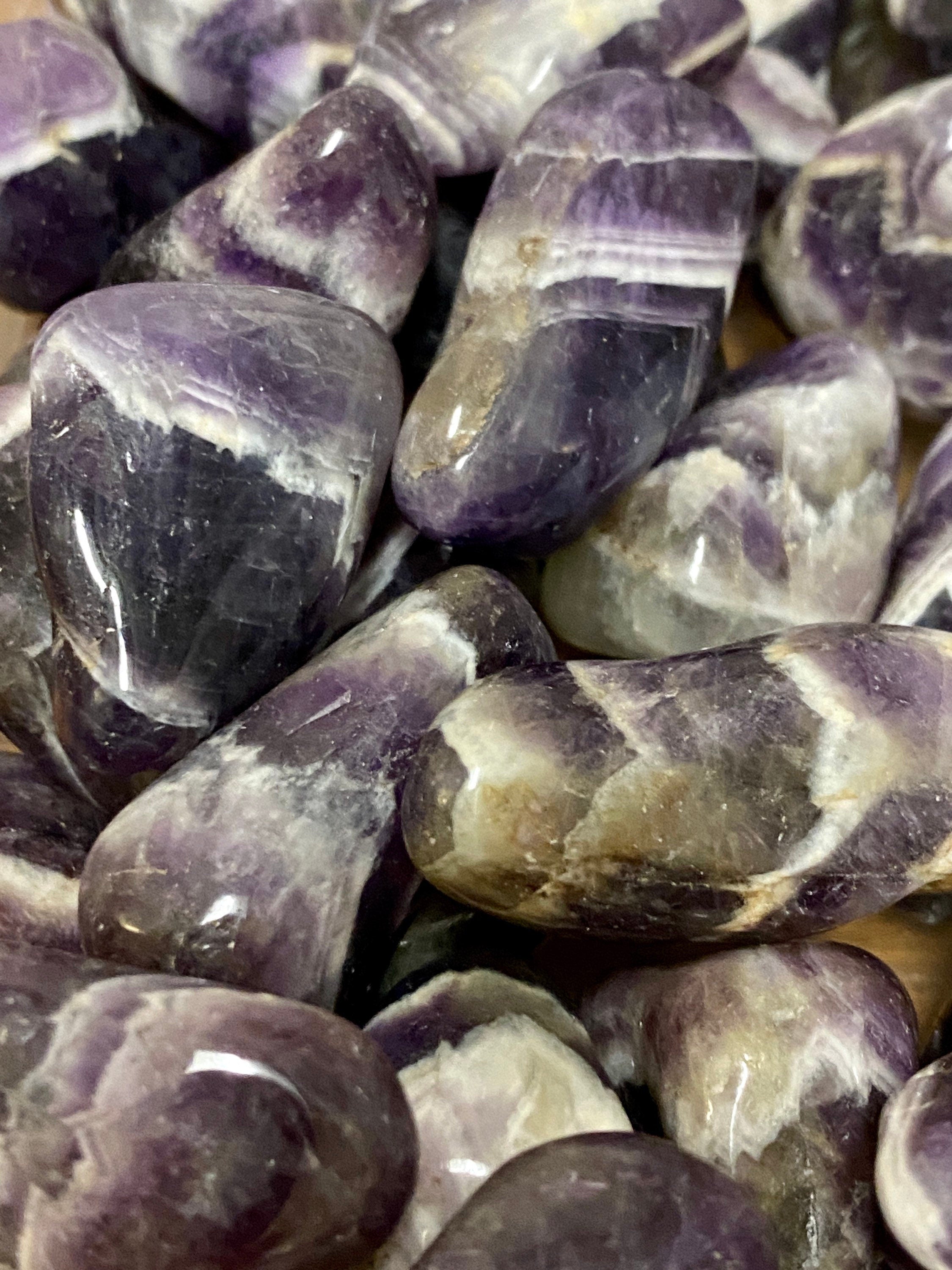Chevron Amethyst TUMBLED Stone