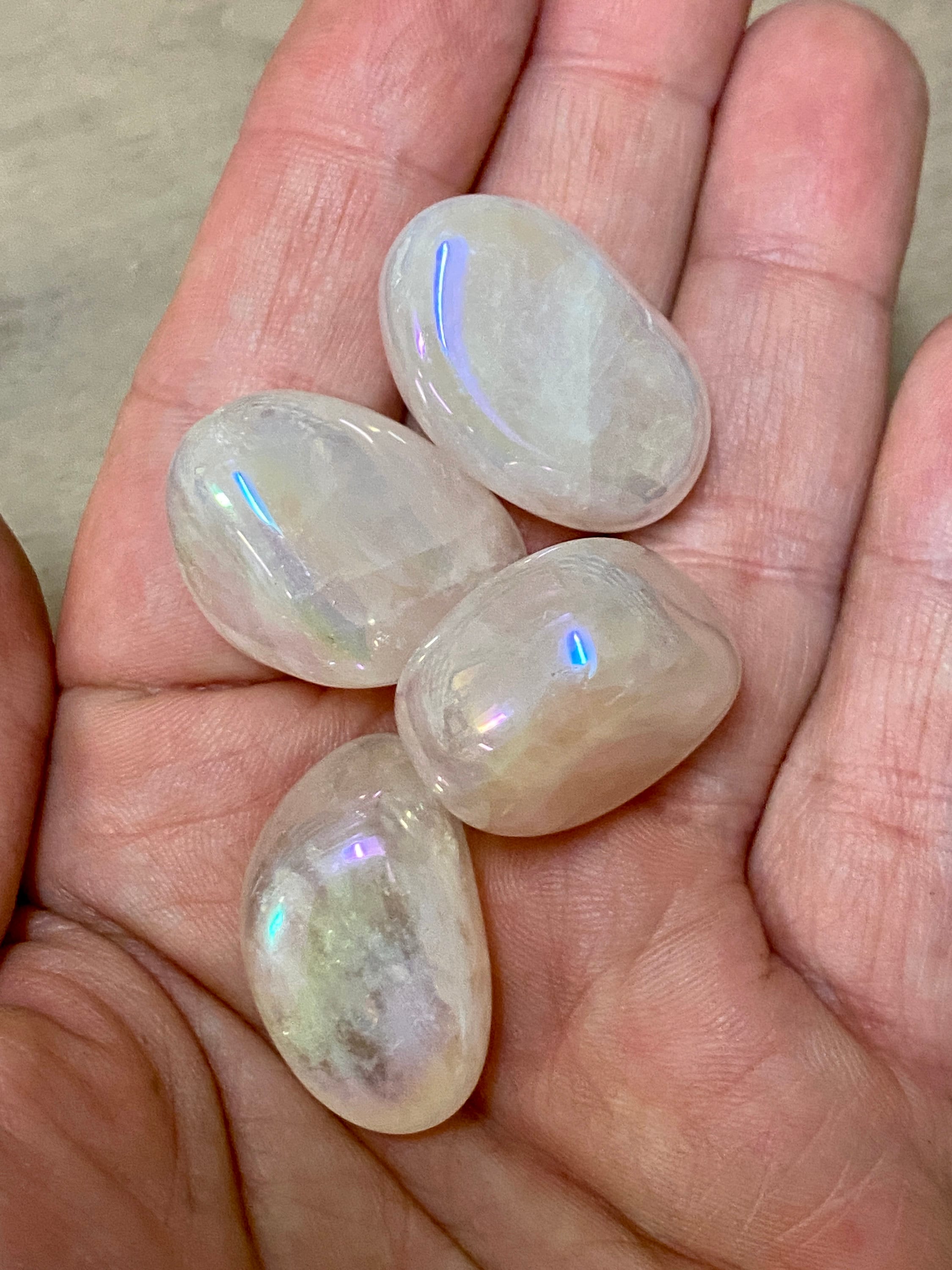 Rainbow Rose Quartz TUMBLED