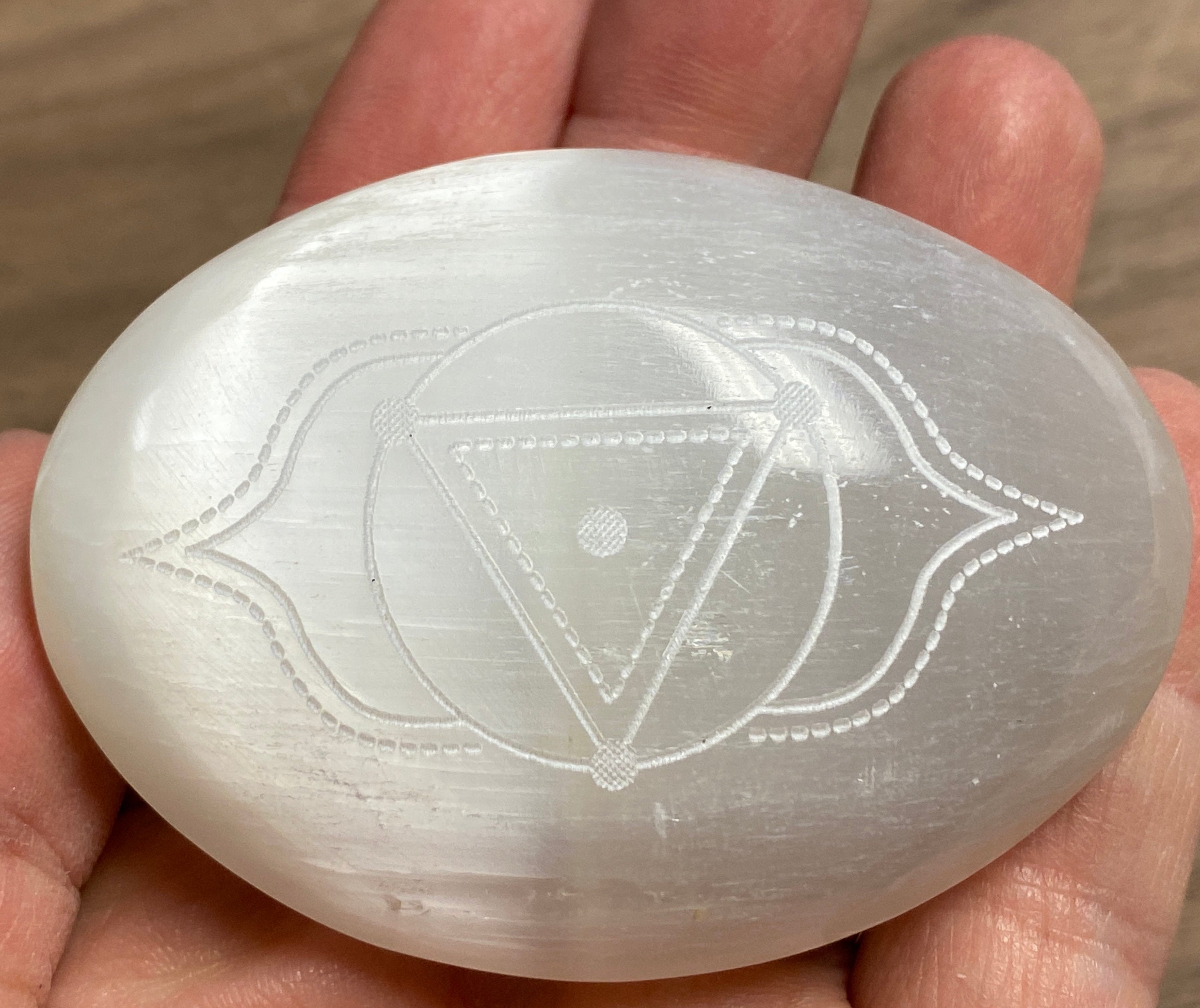 Chakra Selenite Palmstones