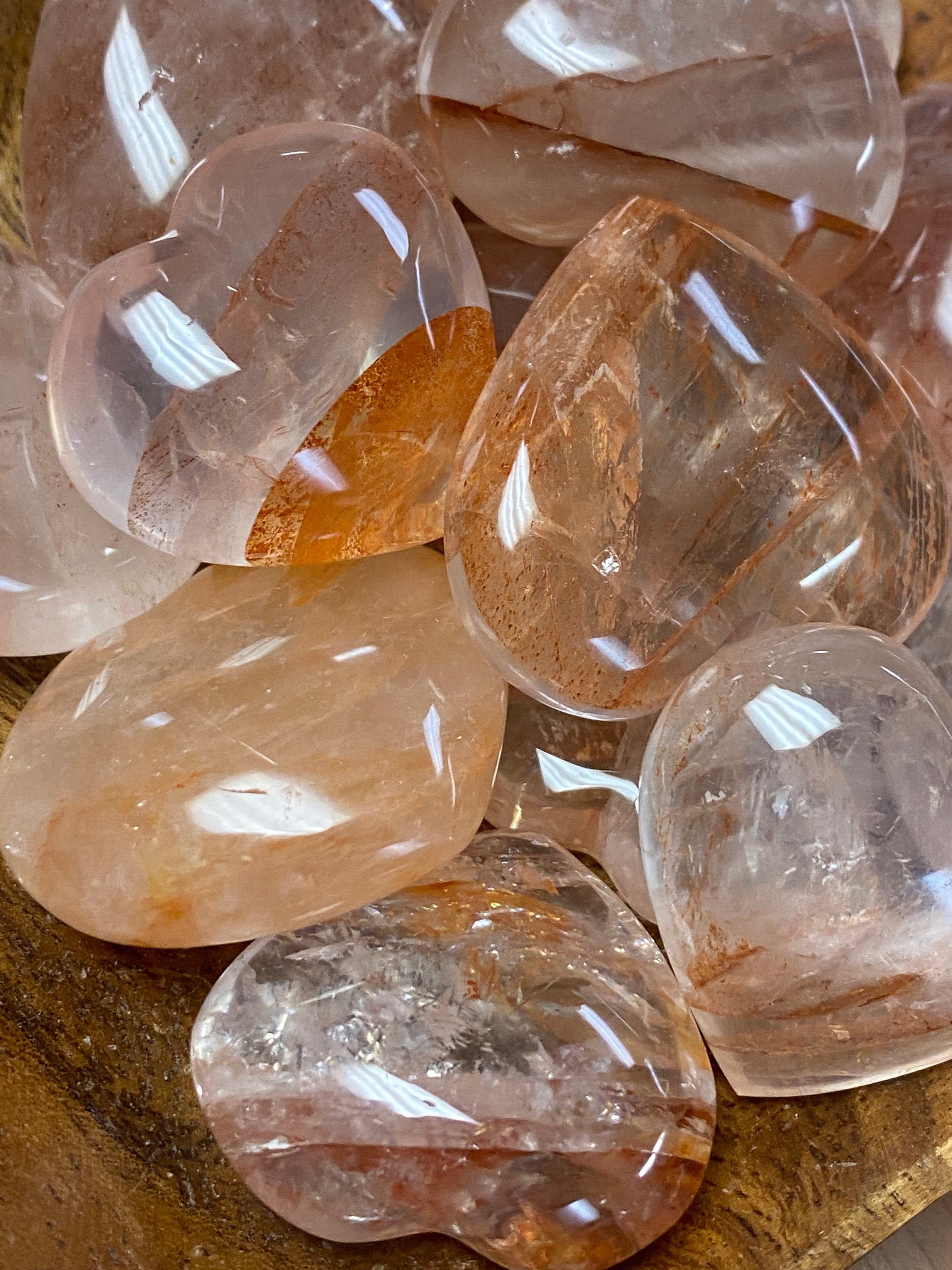 Natural Hematoid Quartz SMALL HEART
