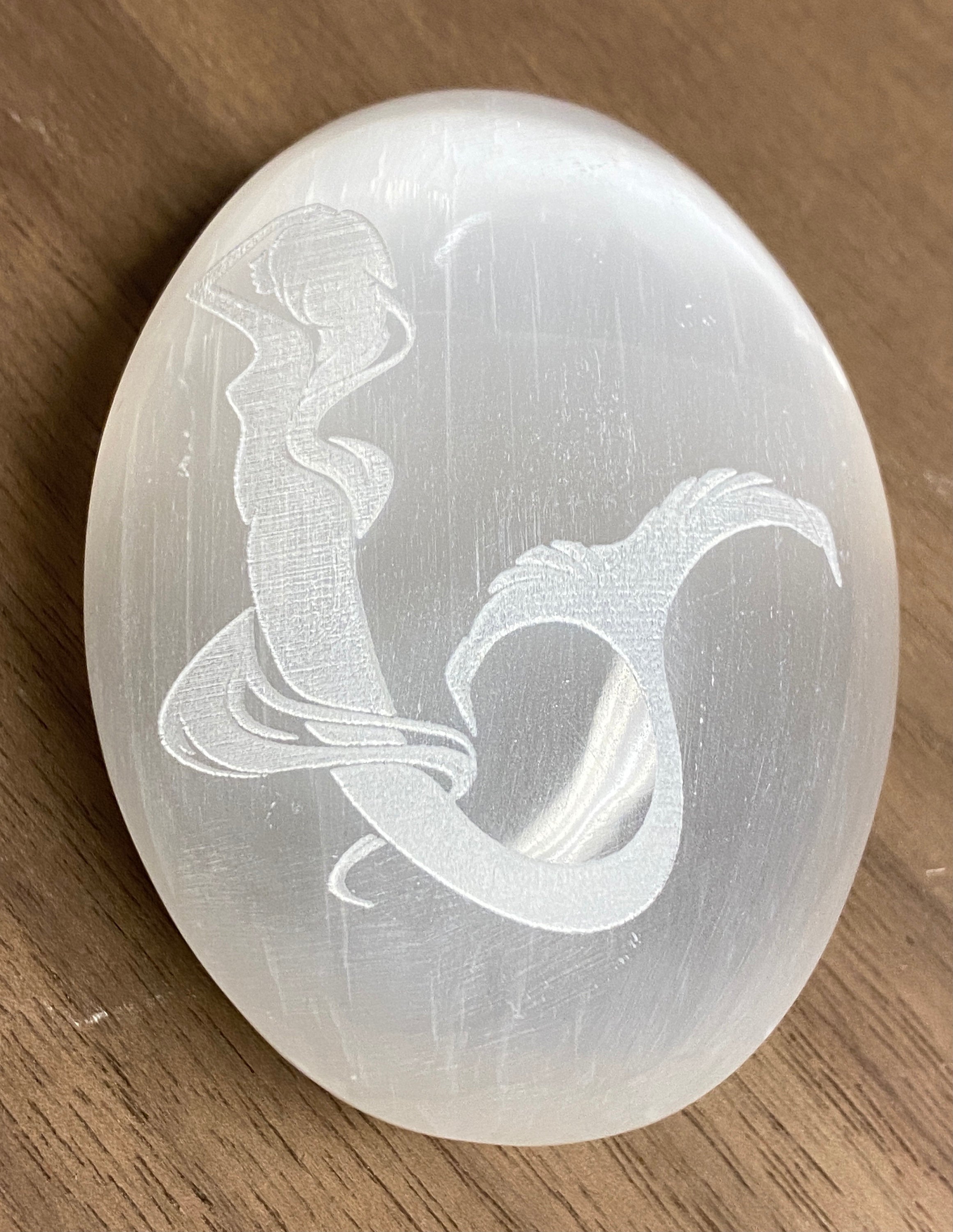 Mermaid Selenite Palmstone