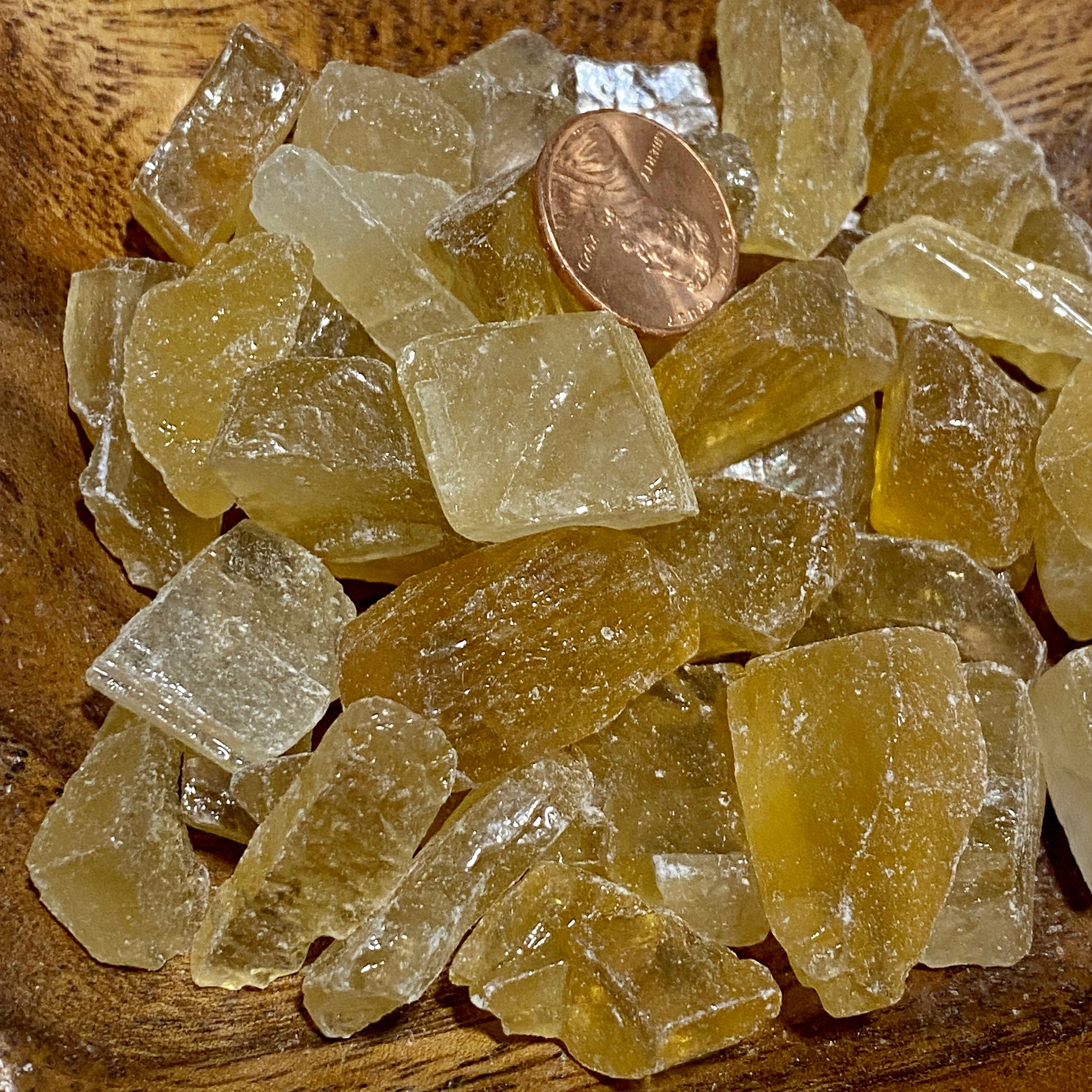Honey Calcite SMALL RAW