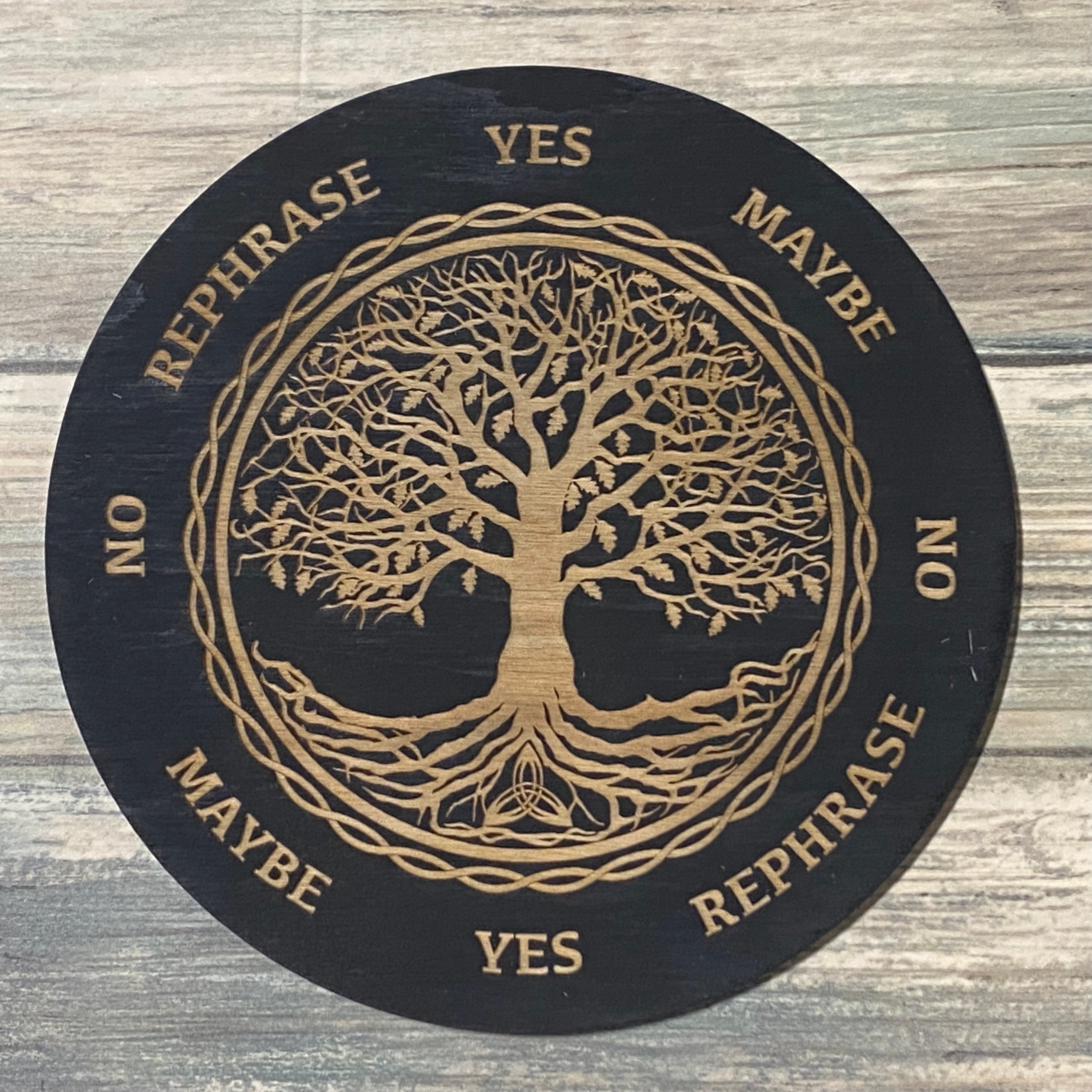 Tree of Life Pendulum Board - Tree of Life Divination Board - Celtic Pendulum Board - Altar Decoration