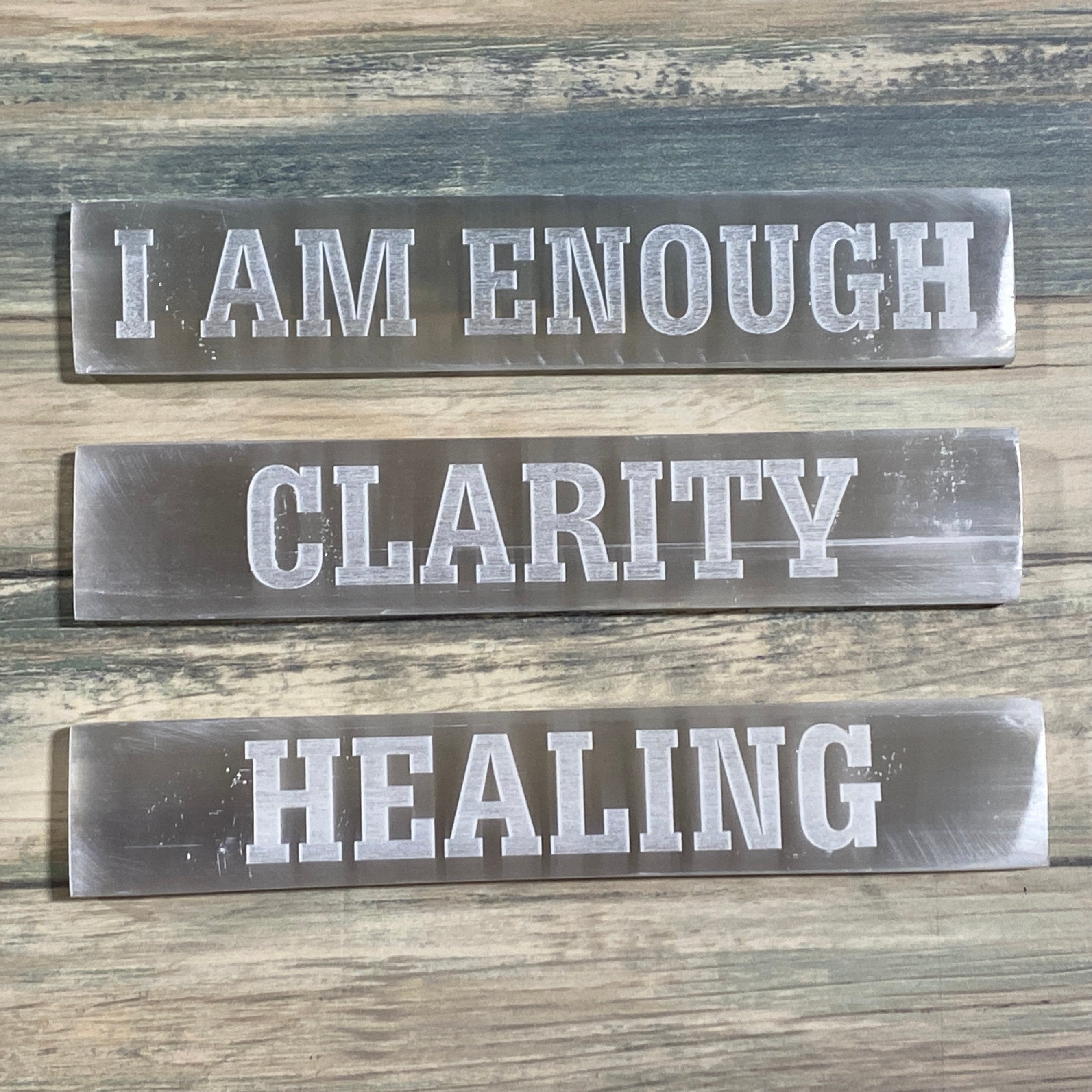 Selenite Laser Engraved Charging Platform