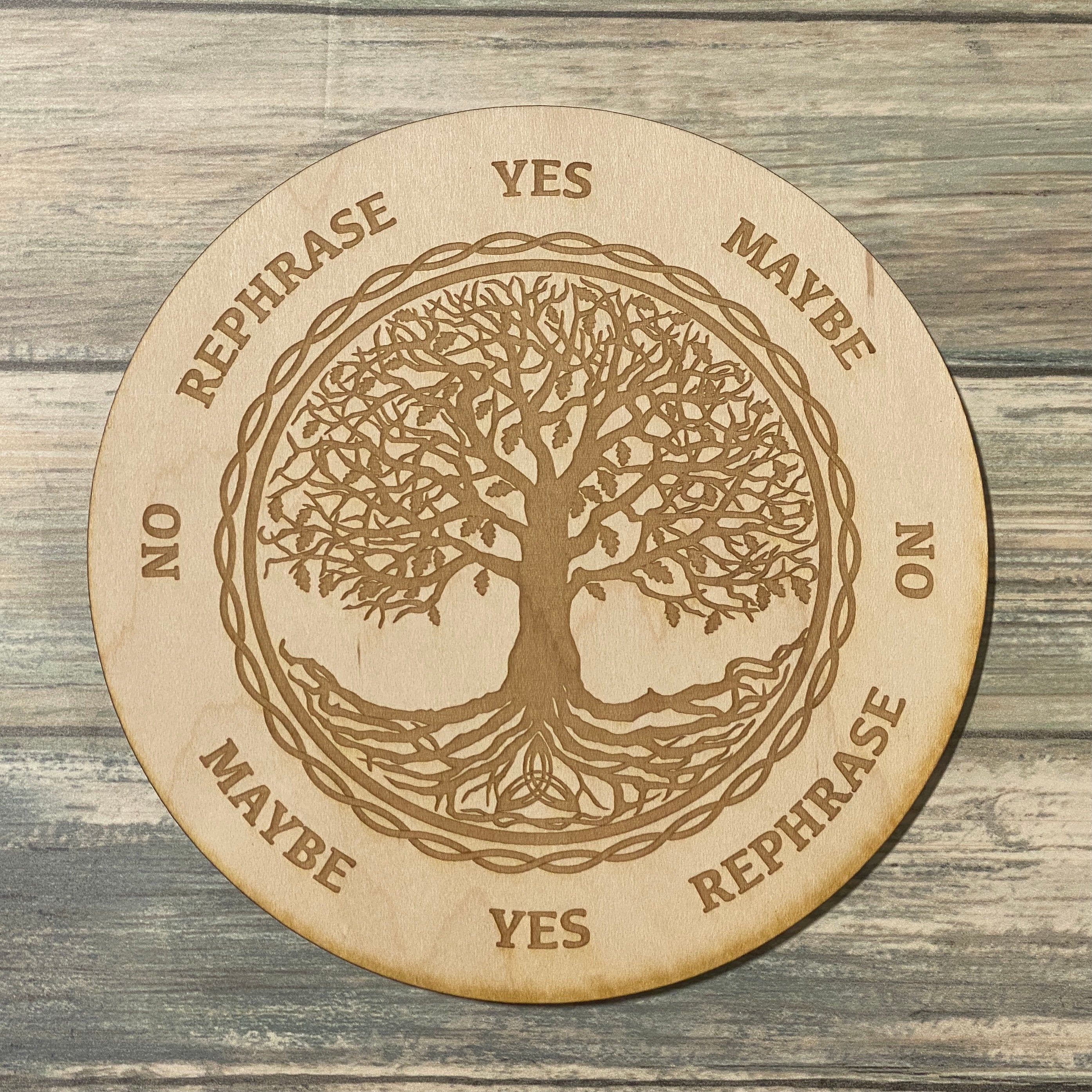 Tree of Life Pendulum Board - Tree of Life Divination Board - Celtic Pendulum Board - Altar Decoration