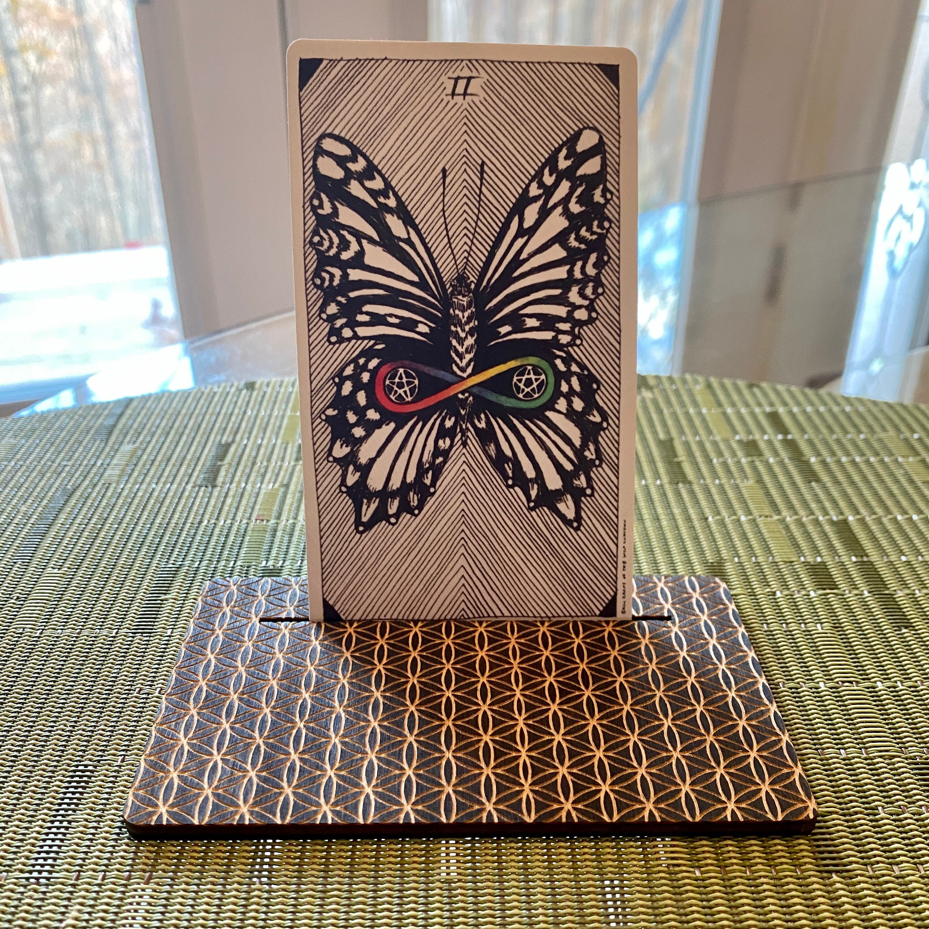 Flower of Life Tarot Card Holder 