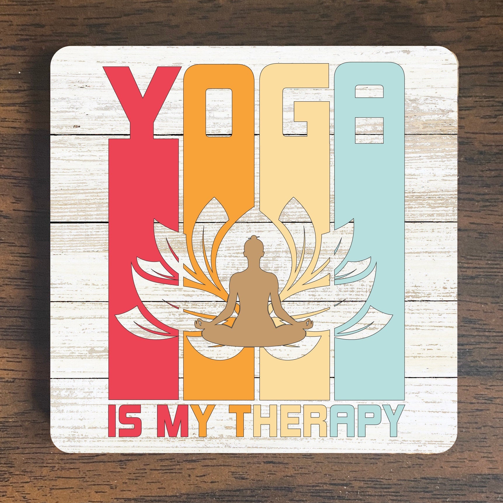 Yoga is My Therapy Magnet 