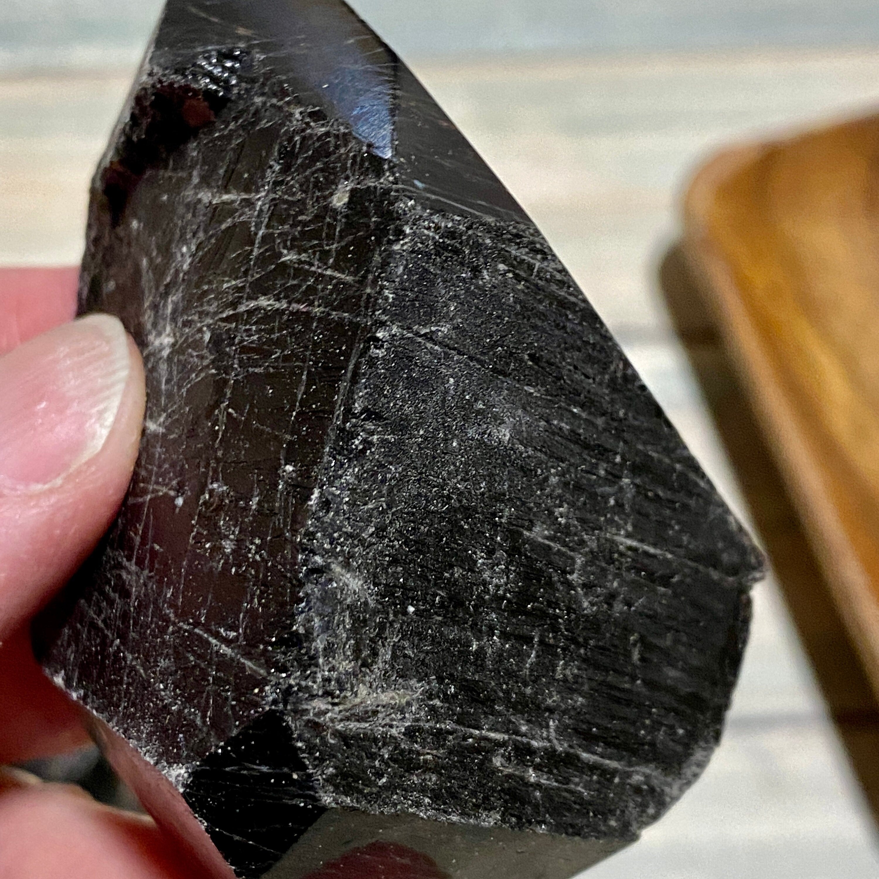 GRADE A Black Tourmaline Double Terminated Tips