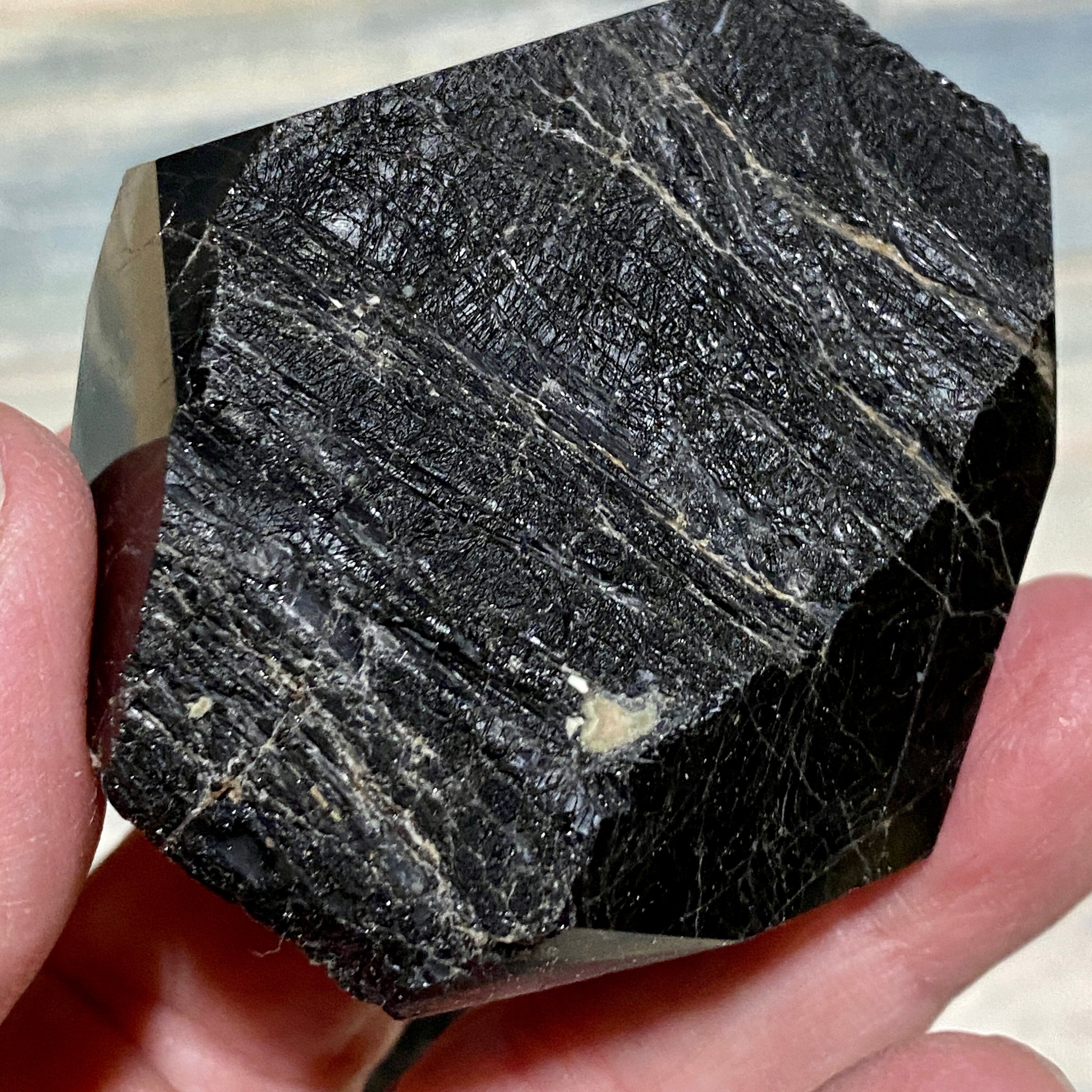 GRADE A Black Tourmaline Double Terminated Tips
