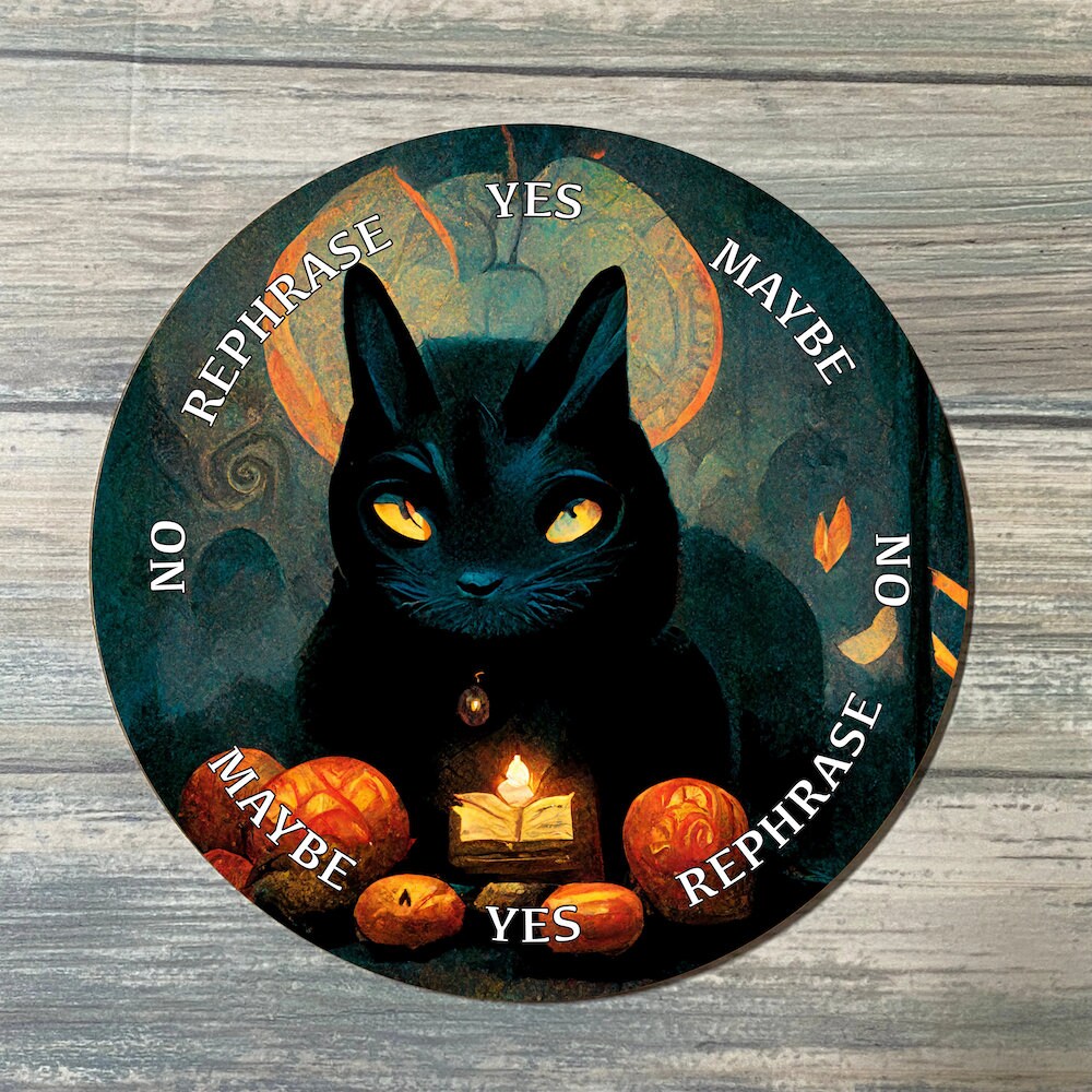 Halloween Cat Pendulum Board