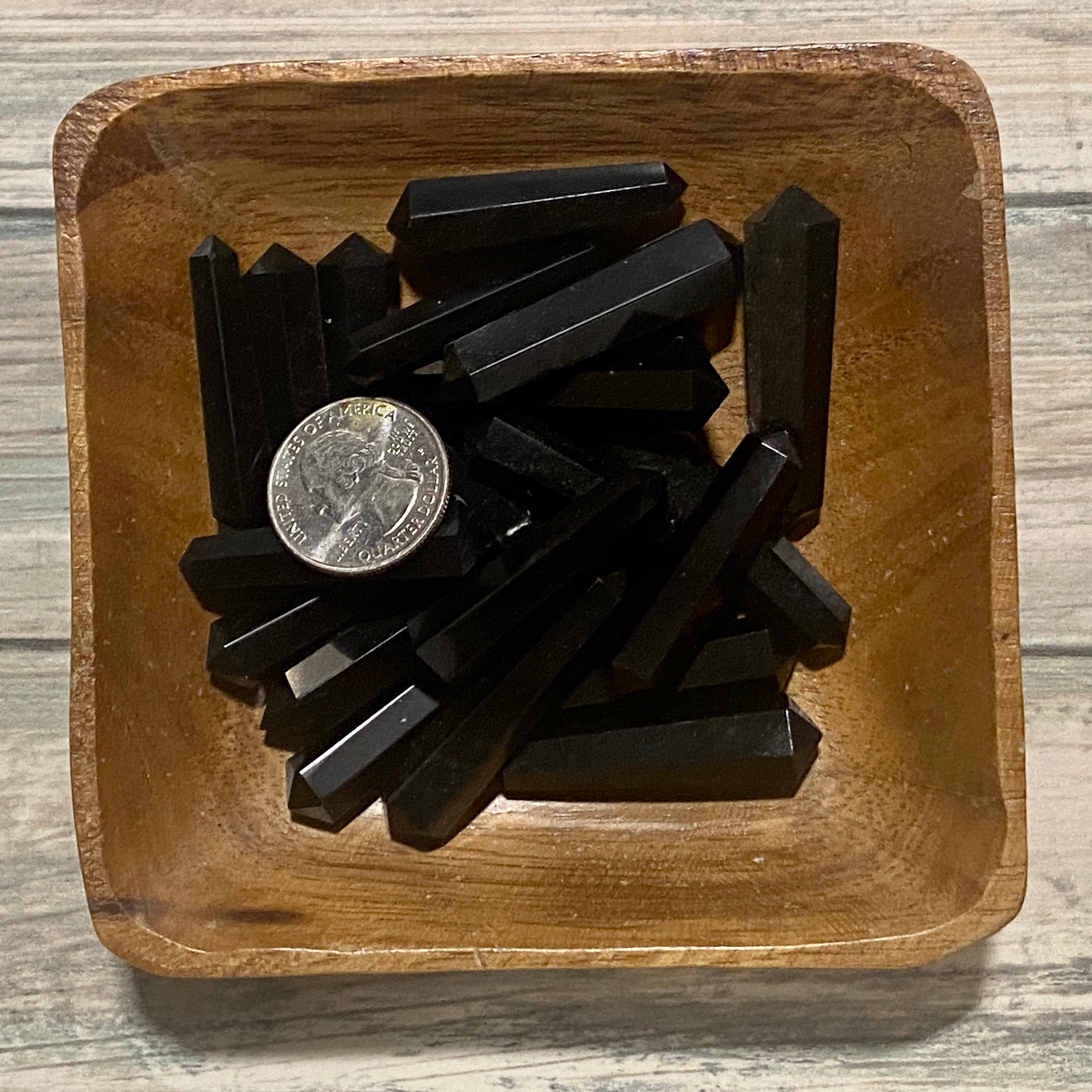 Black Obsidian Double Terminated Point