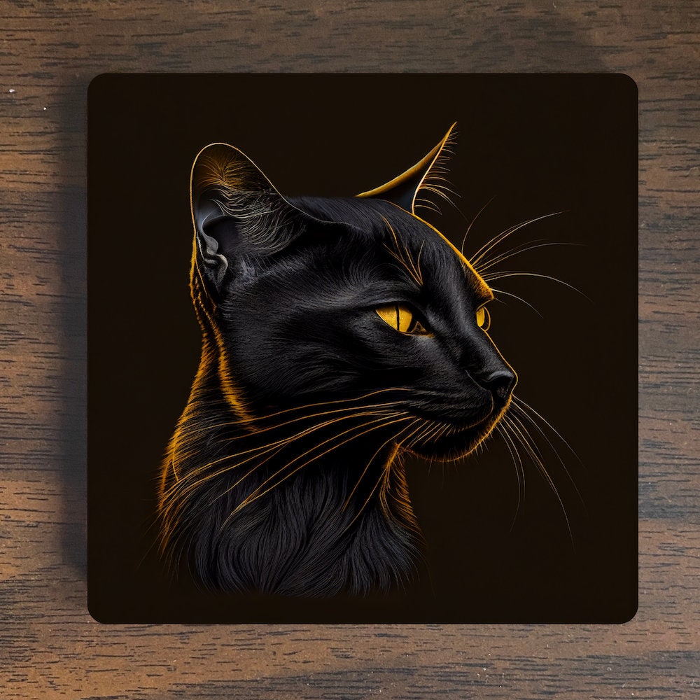 Black Cat Magnet