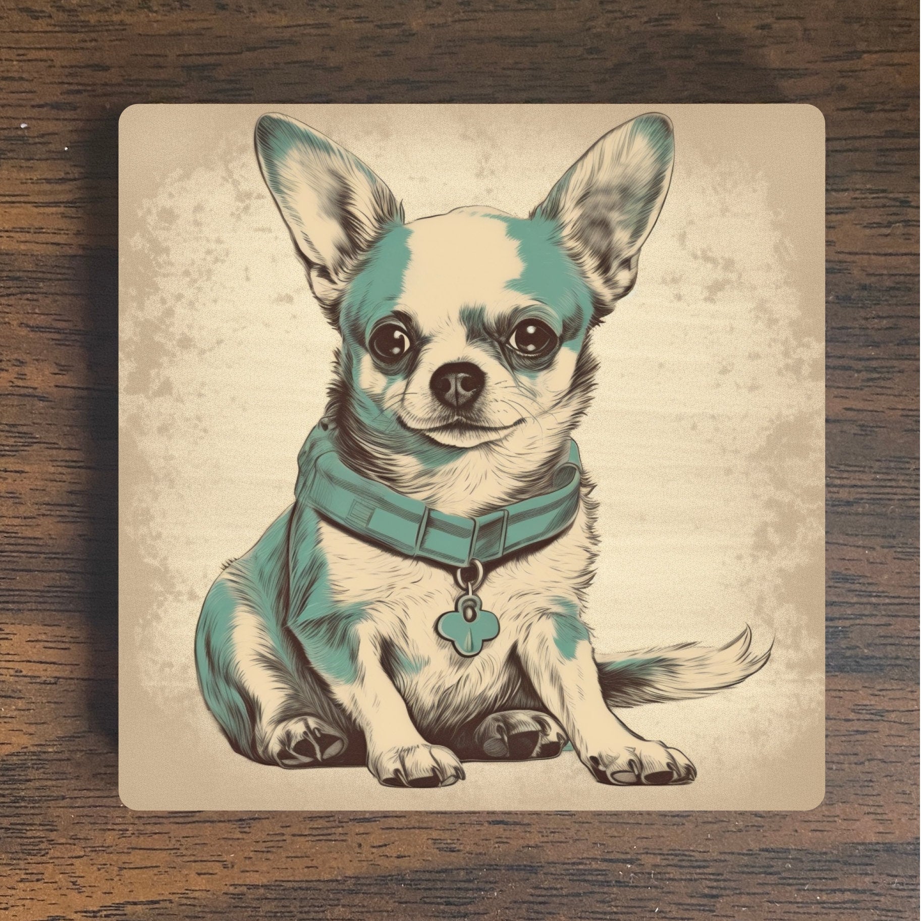 Retro Chic Chihuahua Magnet - Paw-some Nostalgia with a Twist - Chihuahua Magnet - Retro Magnet - Chihuahua Retro Magnet