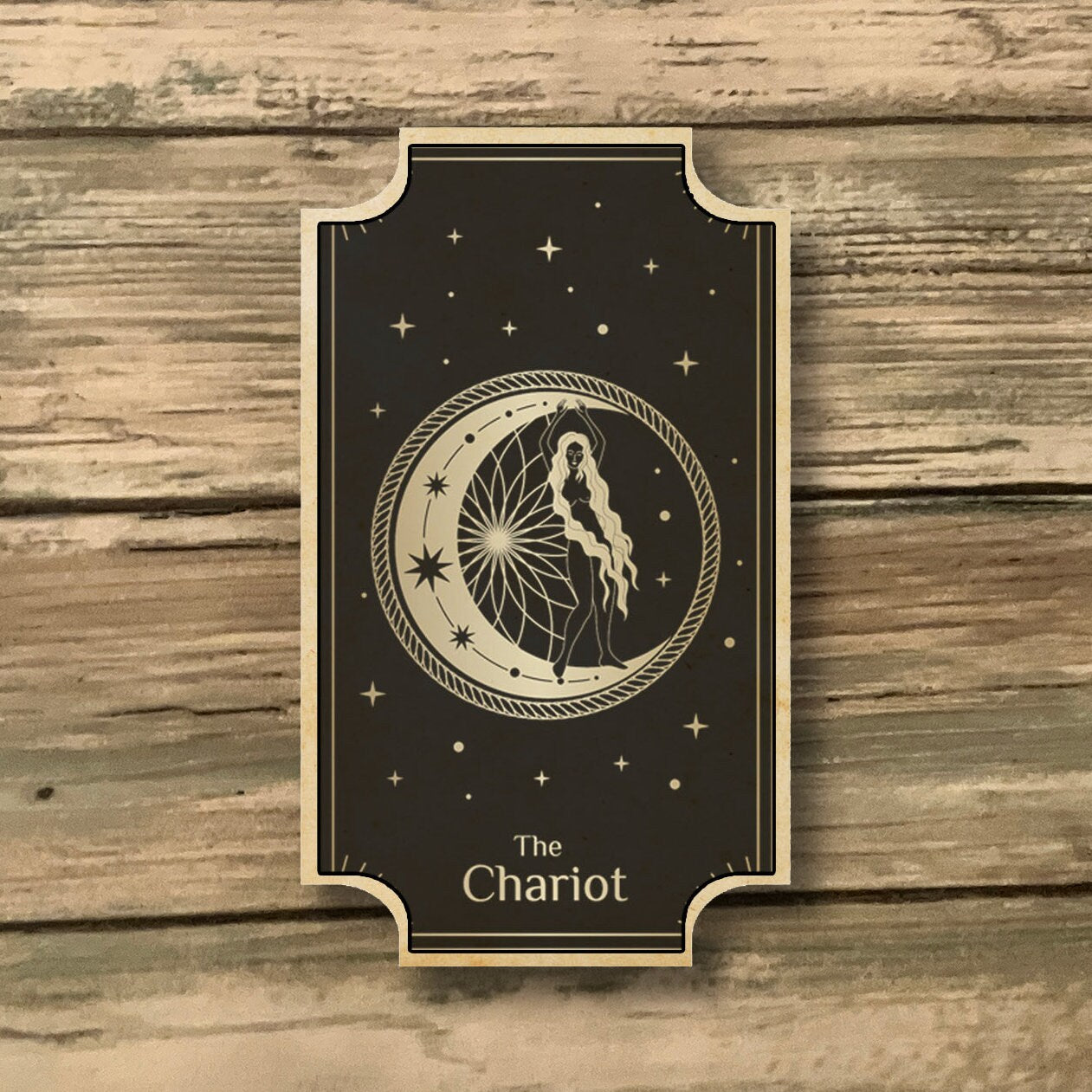 Chariot Tarot Card Magnet - UV-Printed 3" Height - Inner Strength Symbol - Chariot Magnet - Tarot Magnet