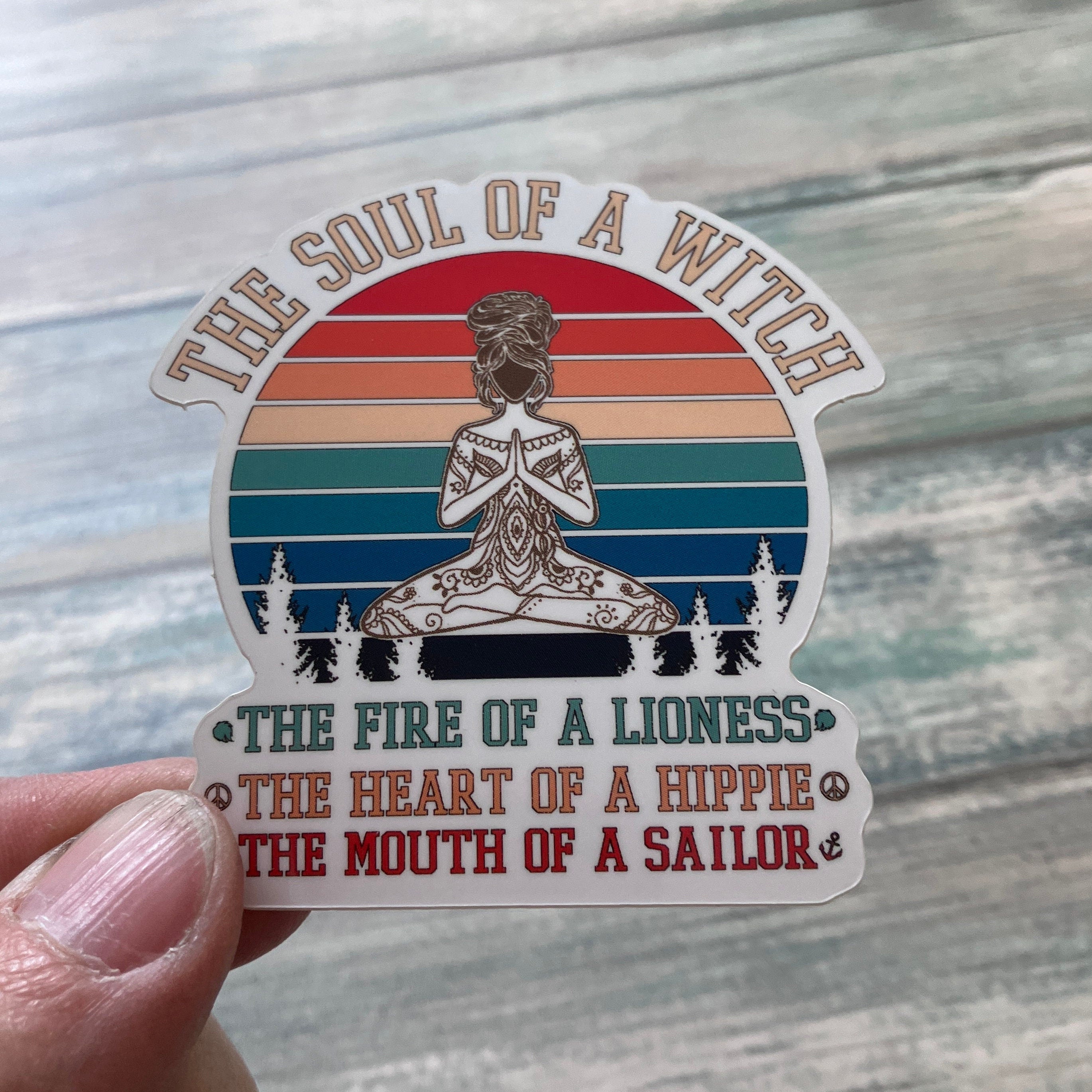 Soul of a Witch Sticker - Vinyl Sticker - Witchy Sticker - Spiritual Sticker - Inspiration Sticker - Water Bottle Sticker - Laptop Sticker