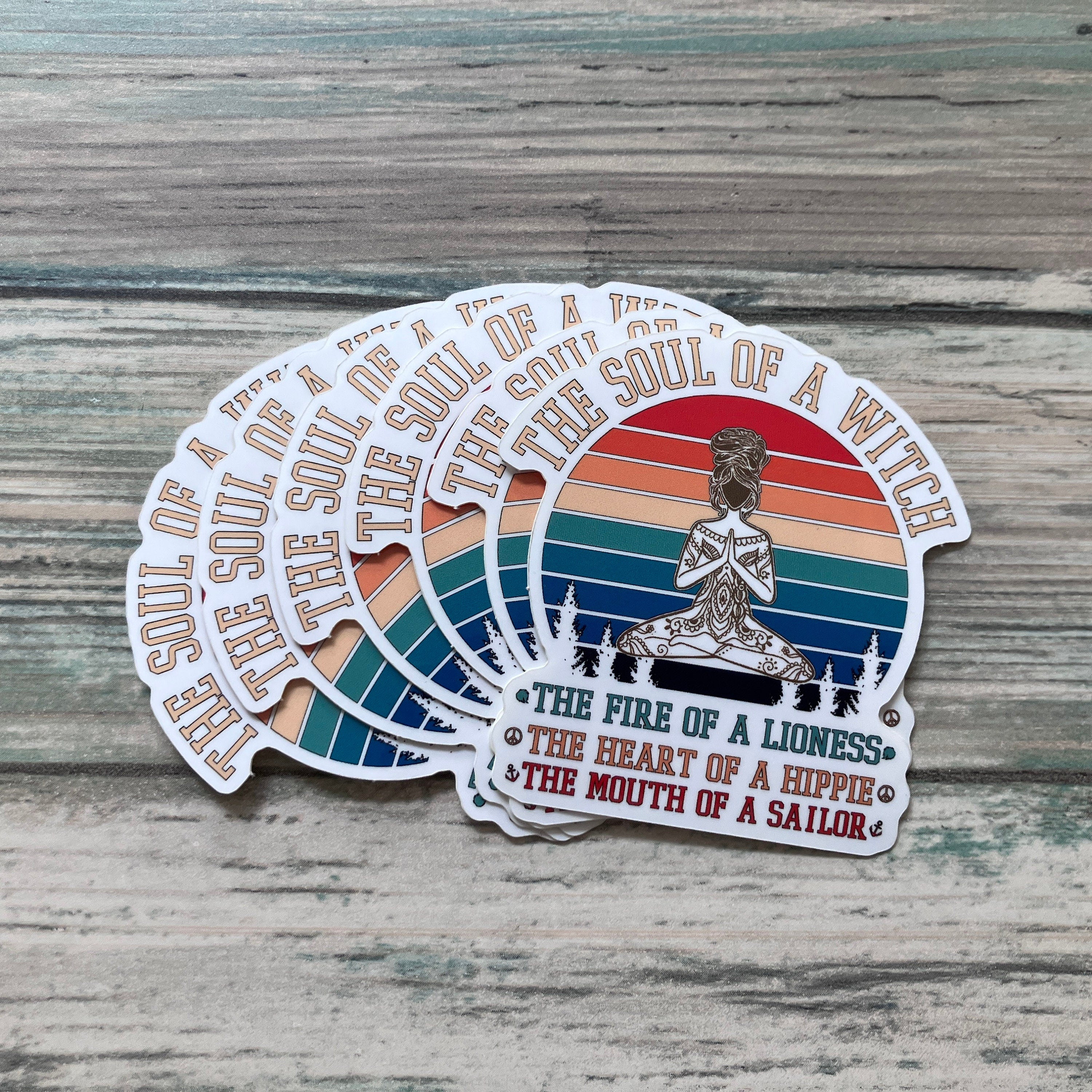 Soul of a Witch Sticker - Vinyl Sticker - Witchy Sticker - Spiritual Sticker - Inspiration Sticker - Water Bottle Sticker - Laptop Sticker