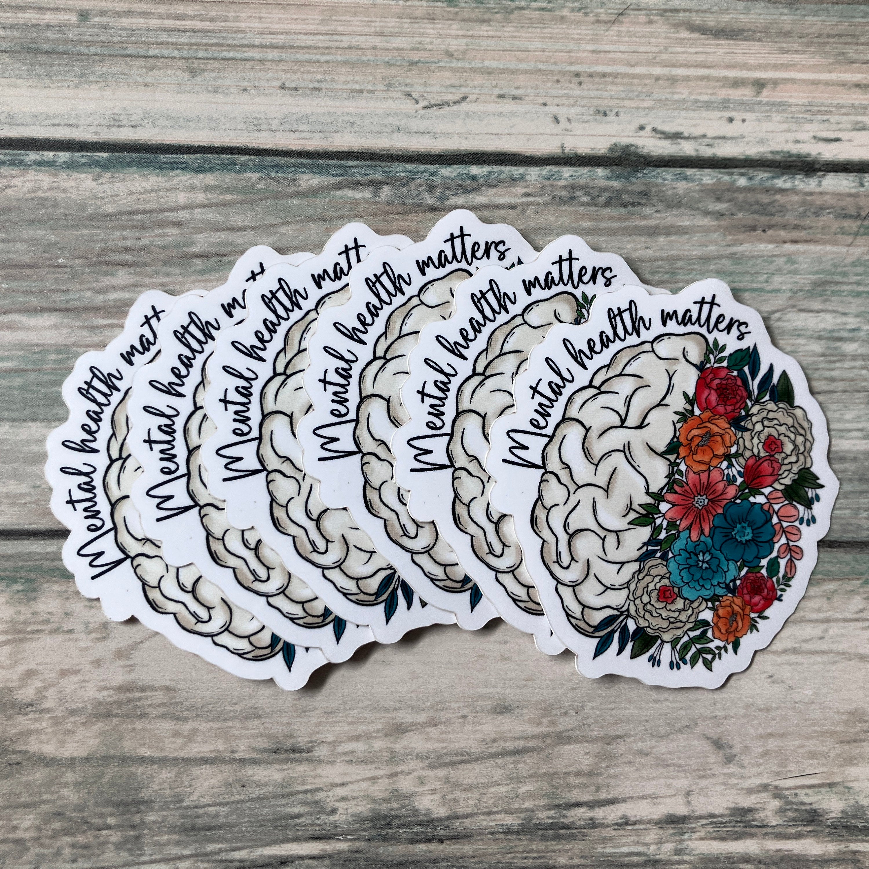 Mental Health Matters Sticker - Vinyl Sticker - Vinyl Inspirational Sticker - Spiritual Sticker - Mental Health Sticker - Laptop Sticker