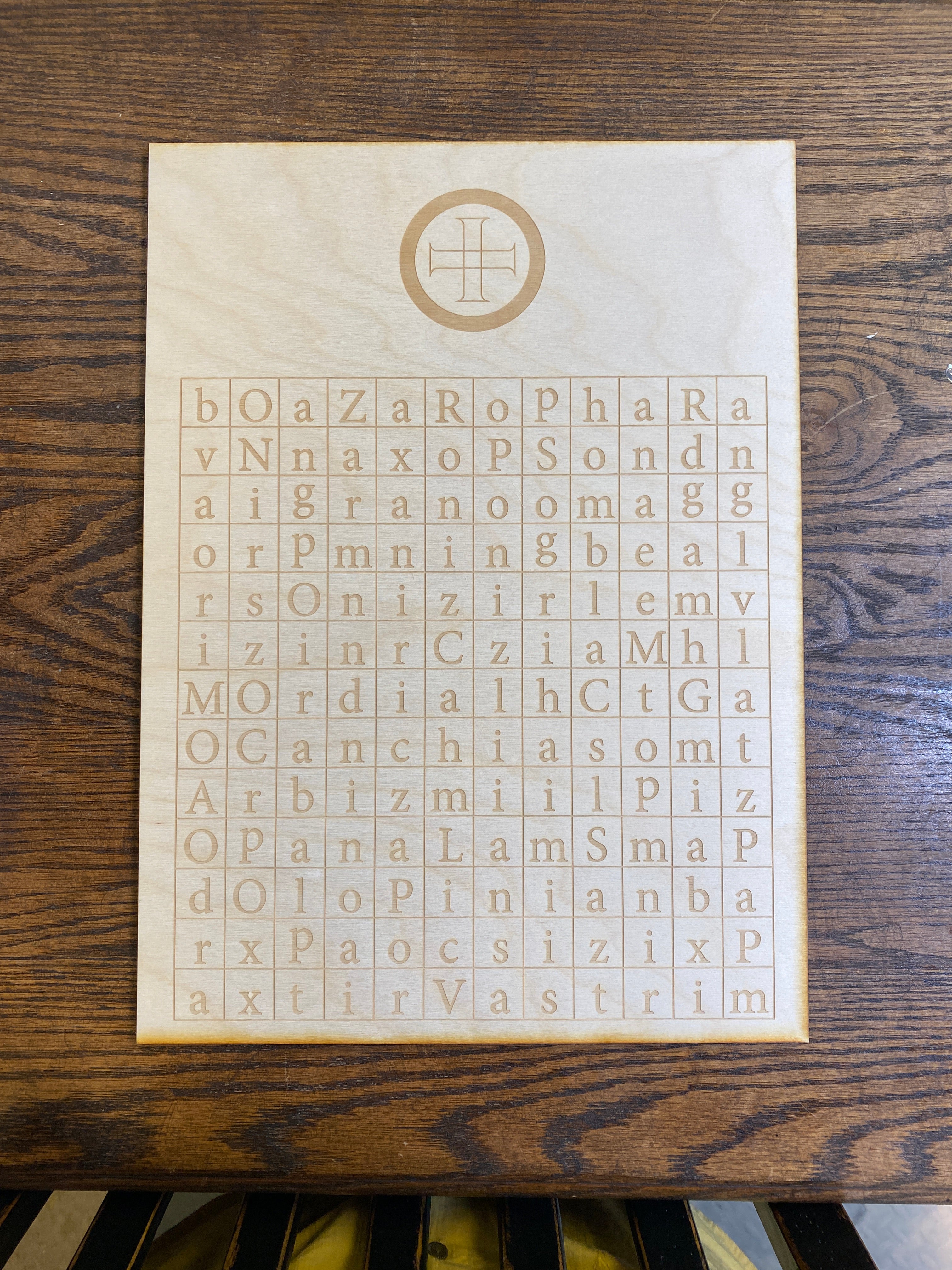 Enochian Earth Tablet