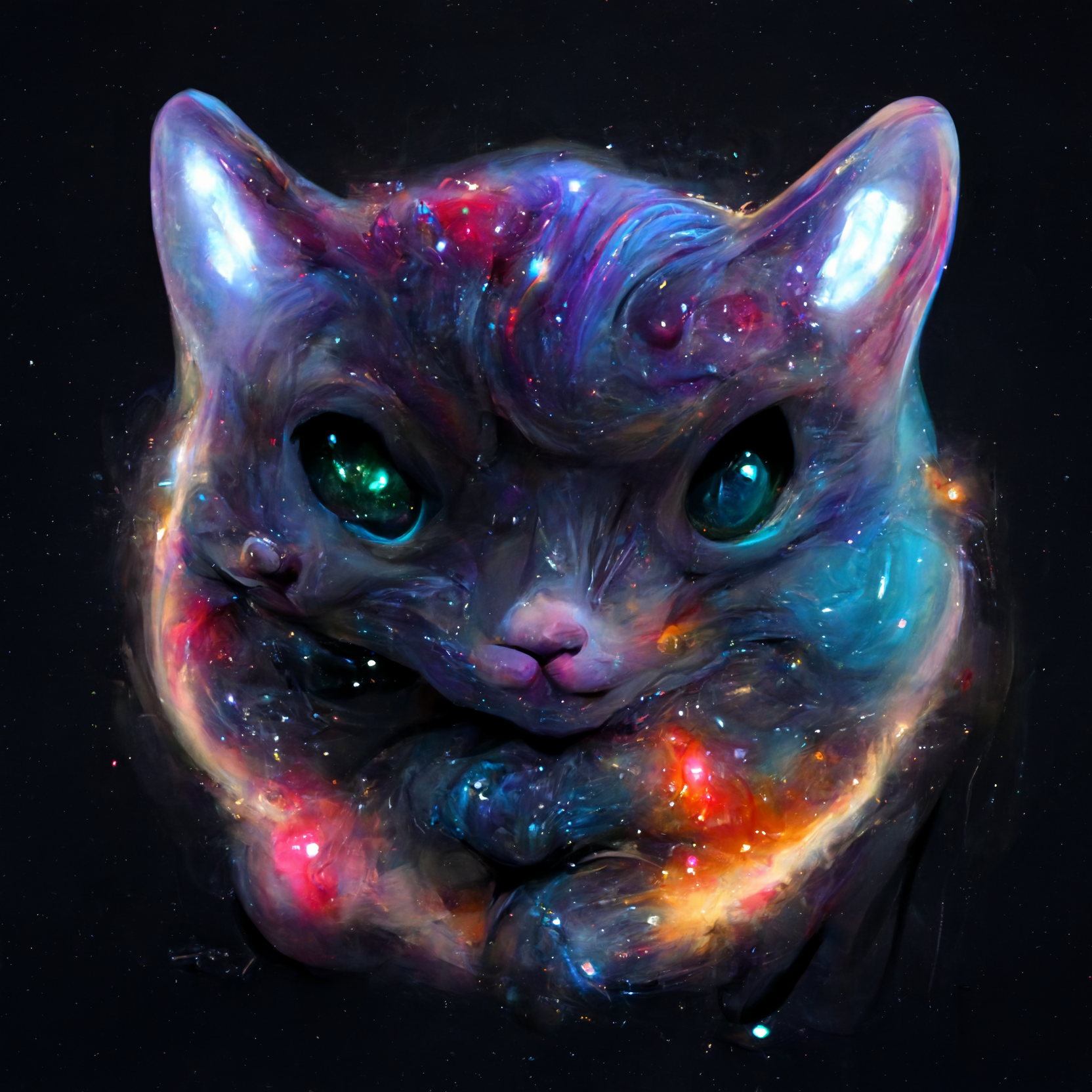Galaxy Cat Print
