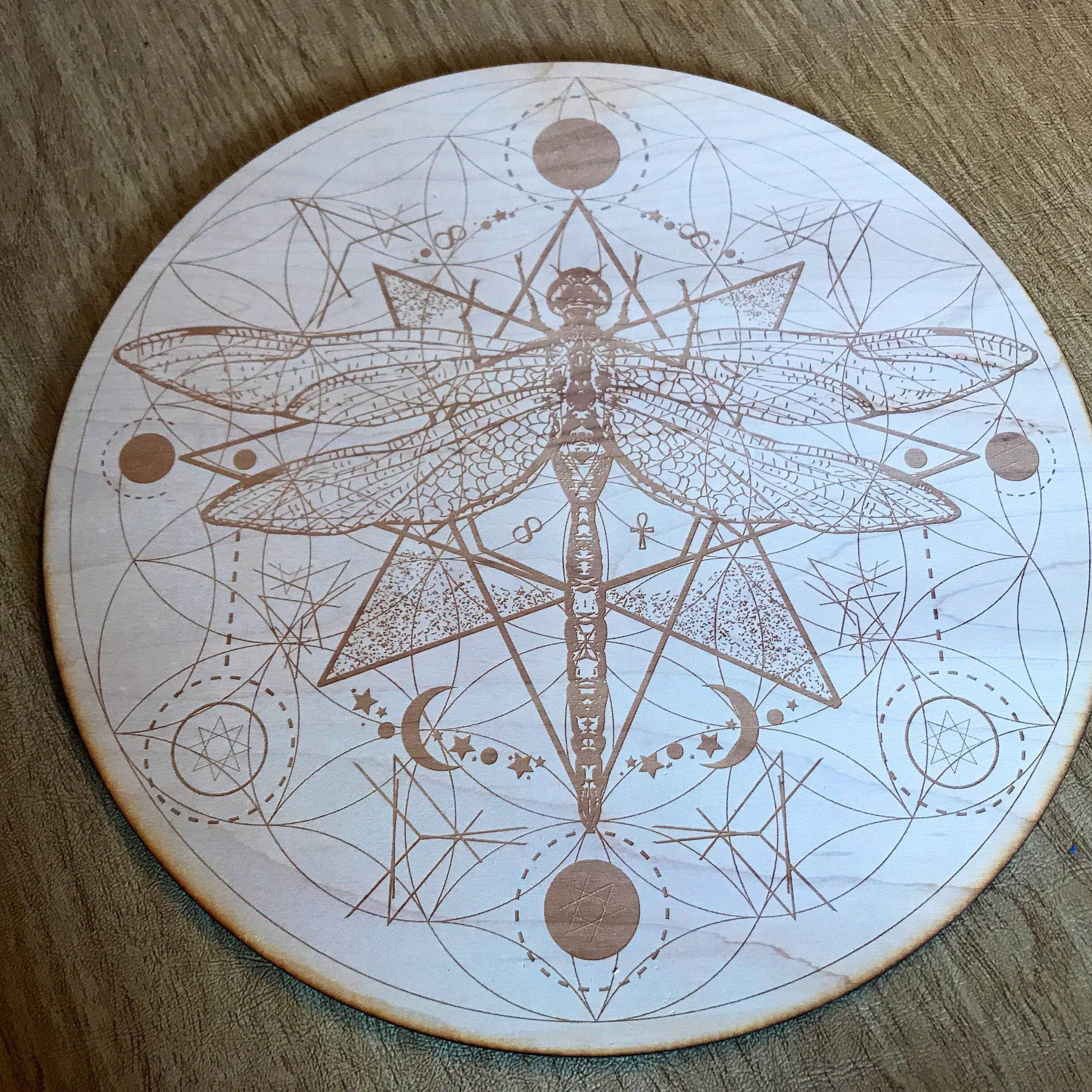 Dragonfly Flower of Life Crystal Grid