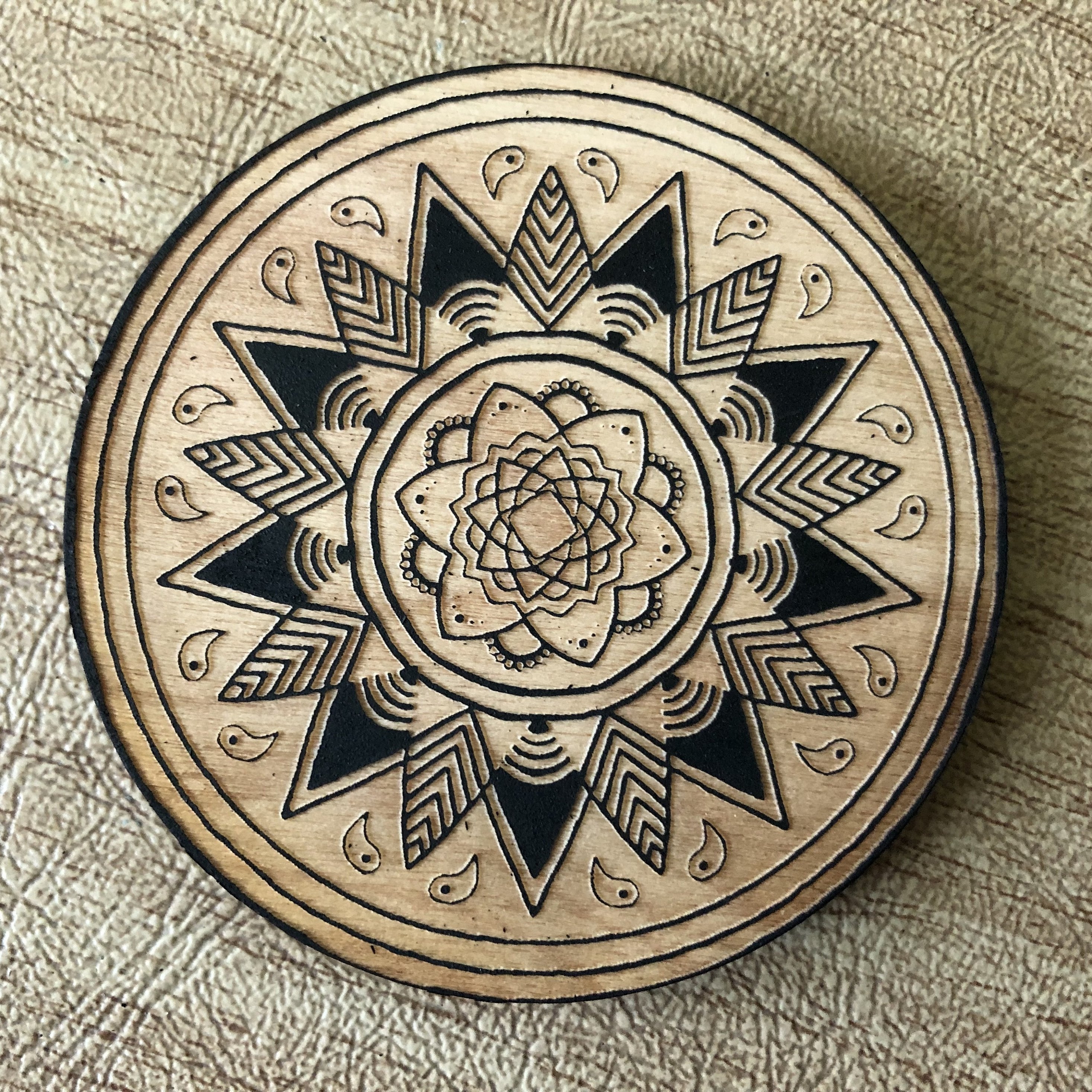 Painted Mandala #9 Magnet