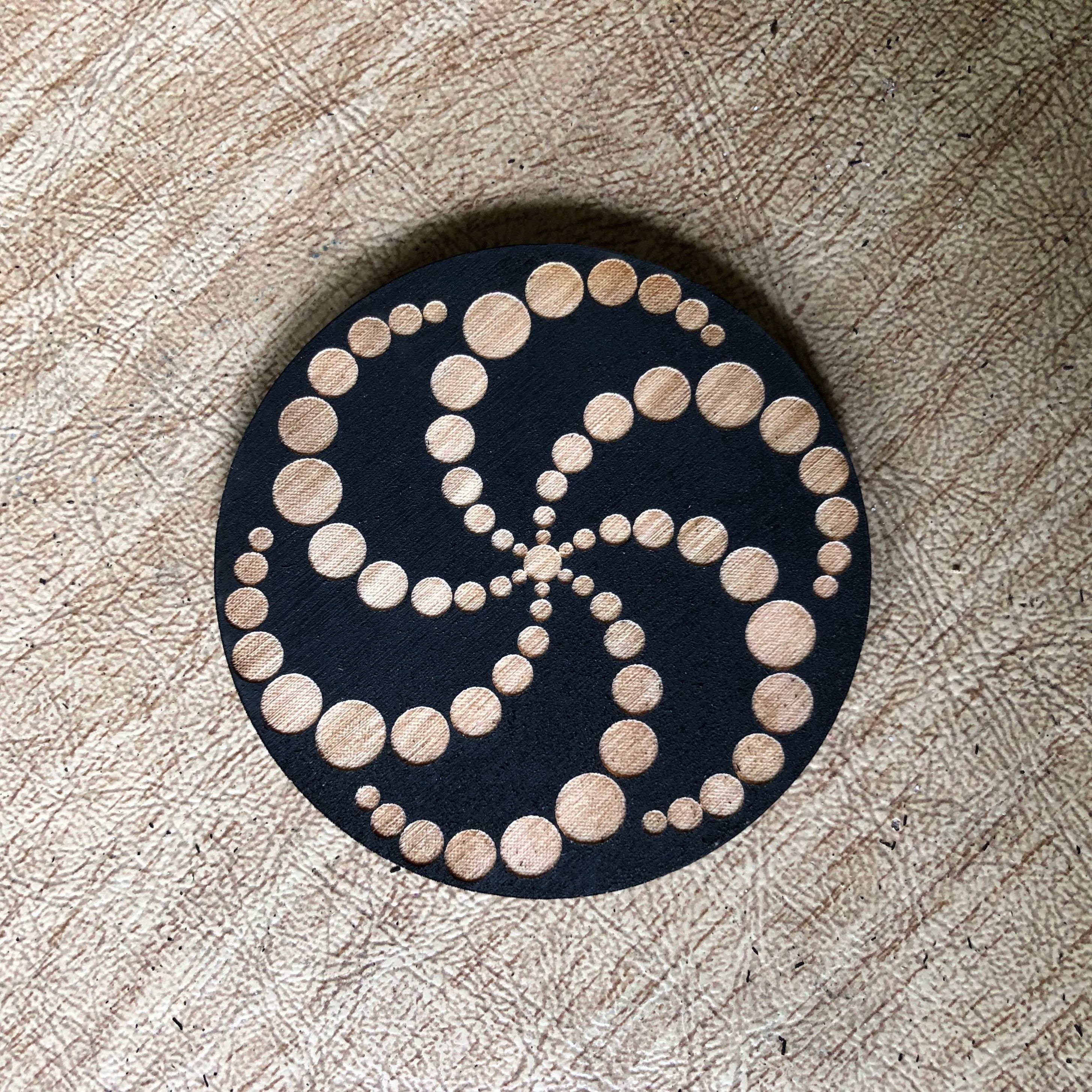 Painted Crop Circle Magnet