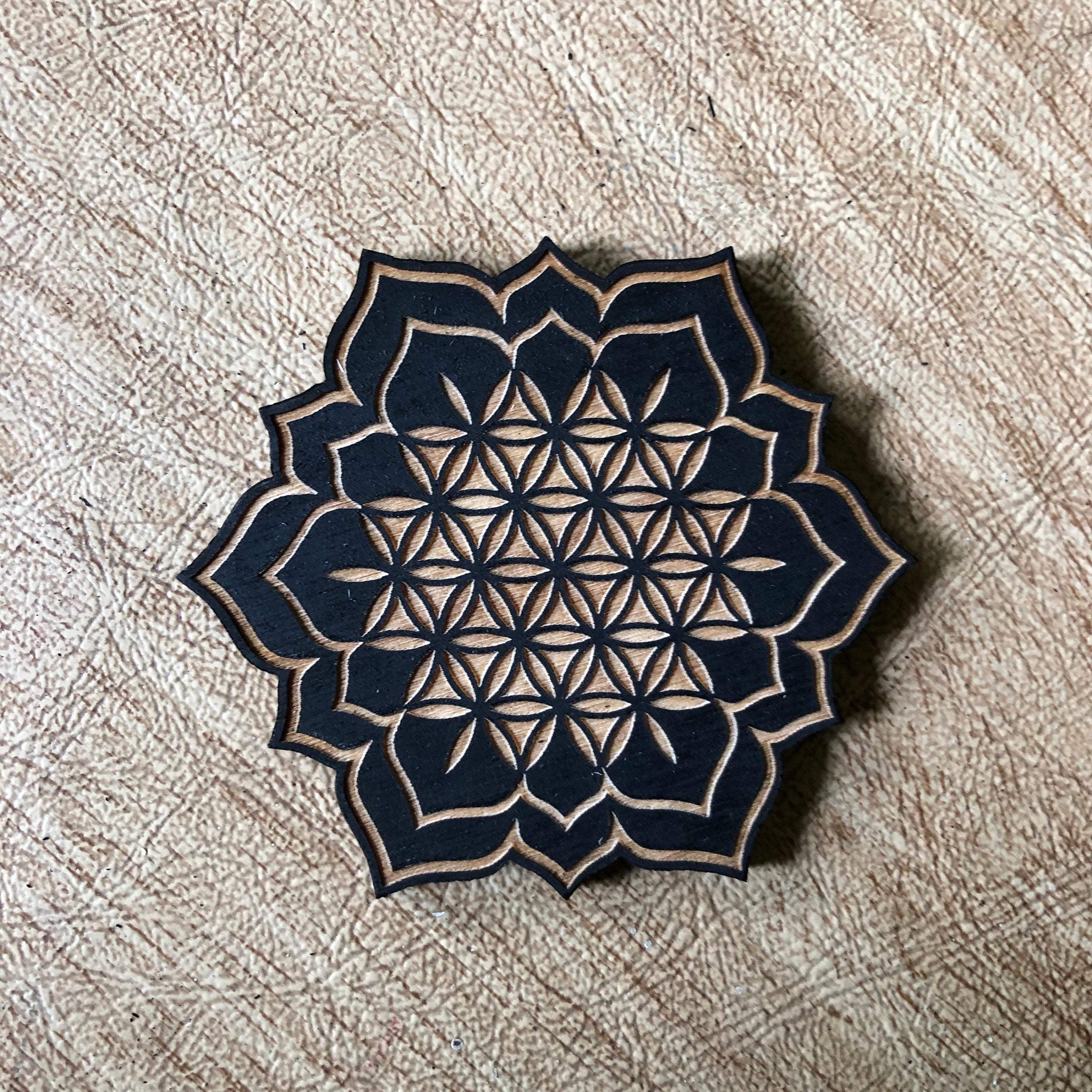 Painted Flower of Life Magnet