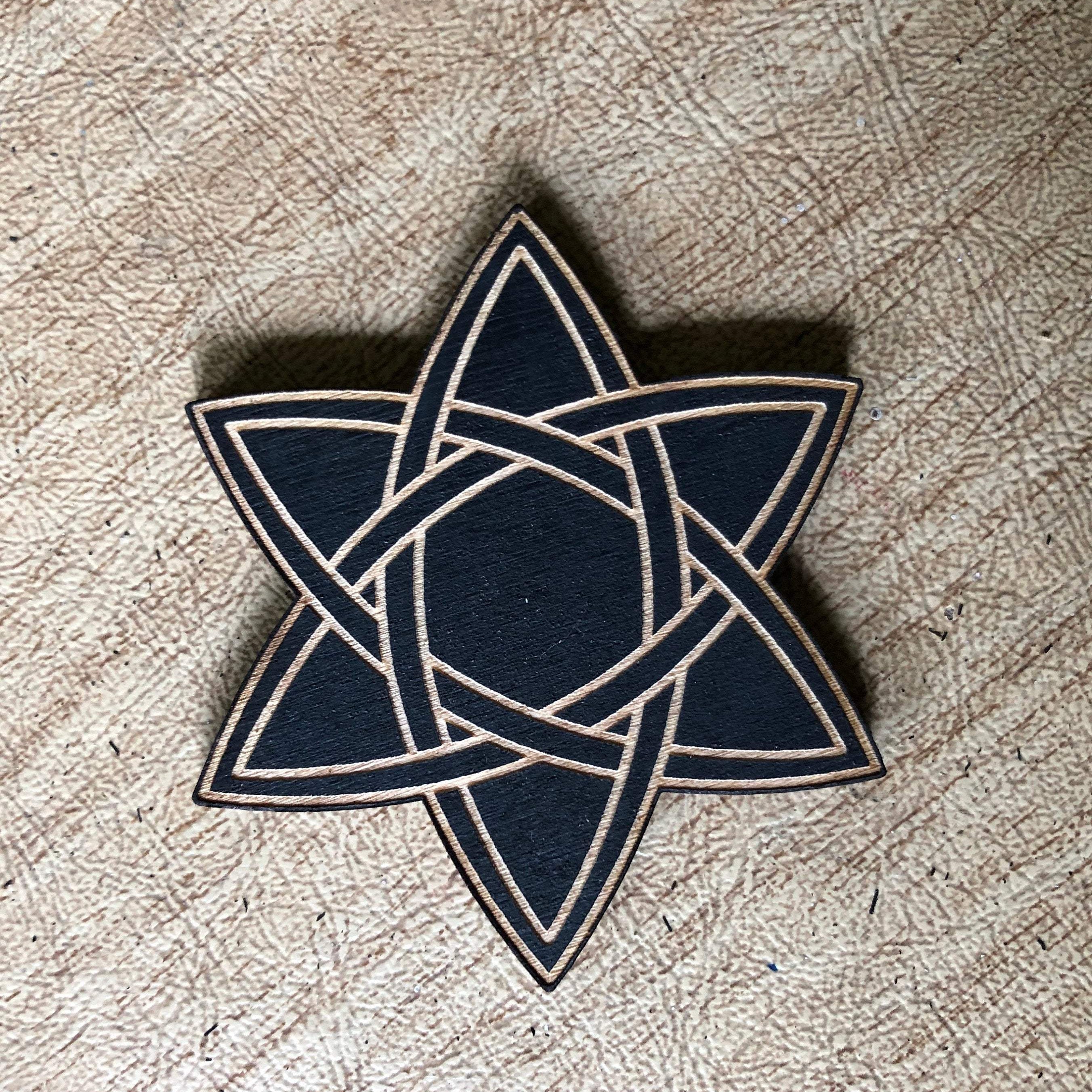 Painted Celtic Star Magnet