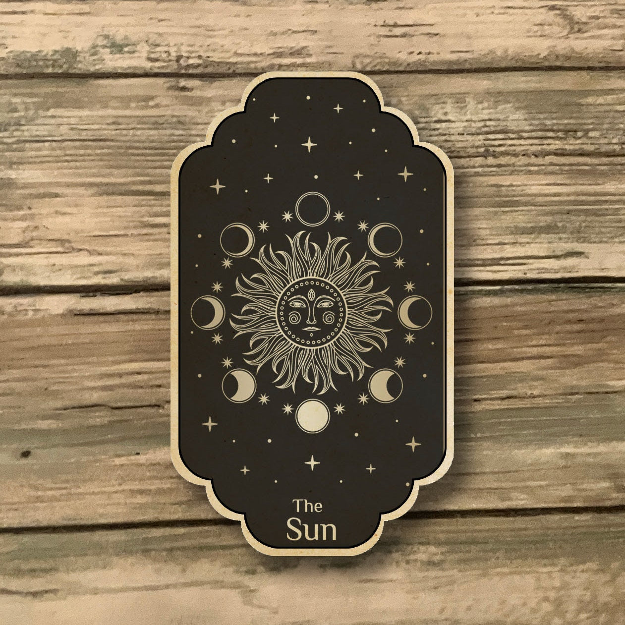 Sun Tarot Card Magnet - UV-Printed 3" Height - Symbolic Radiance and Joy