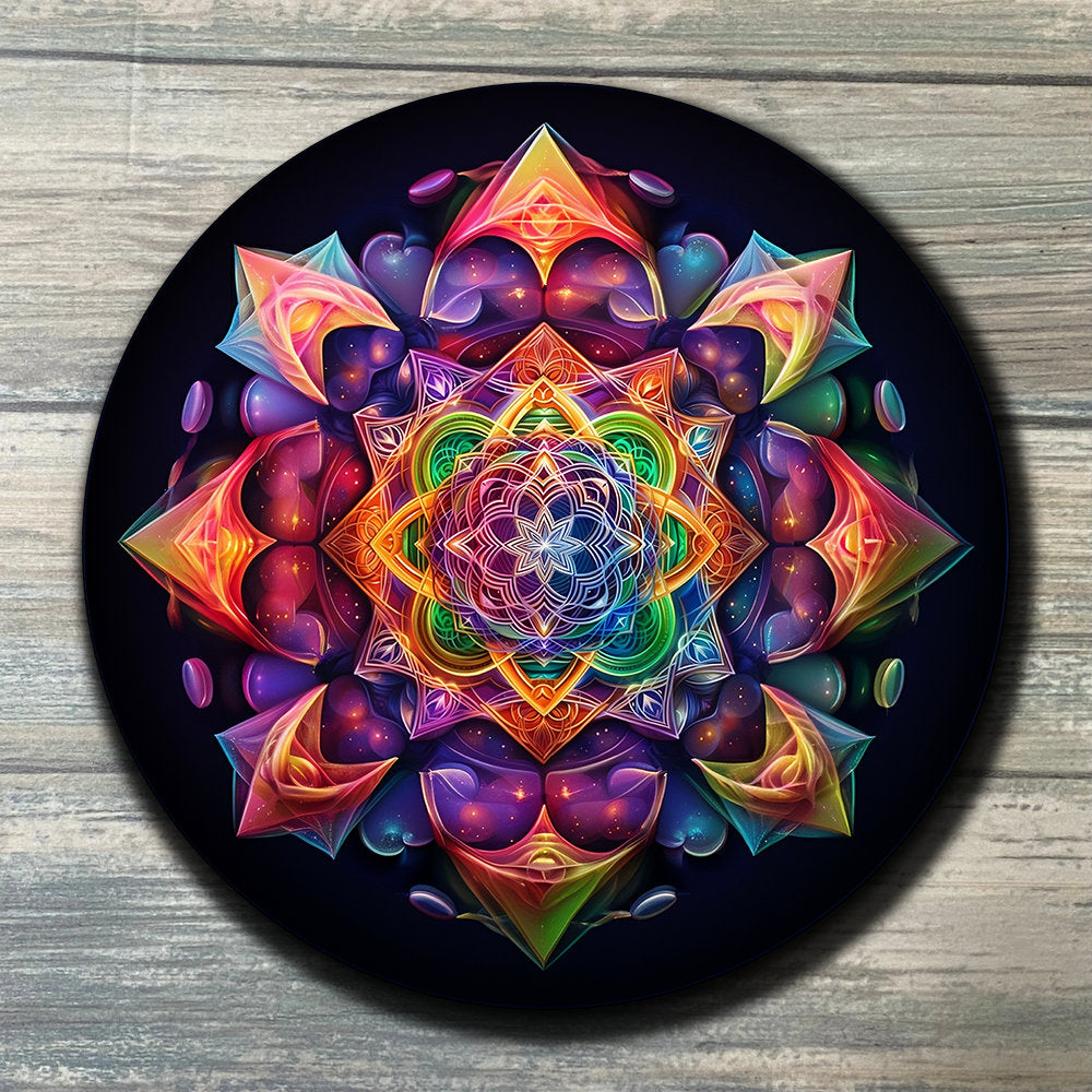 Mandala Crystal Grid Color - Mandala Altar Decoration