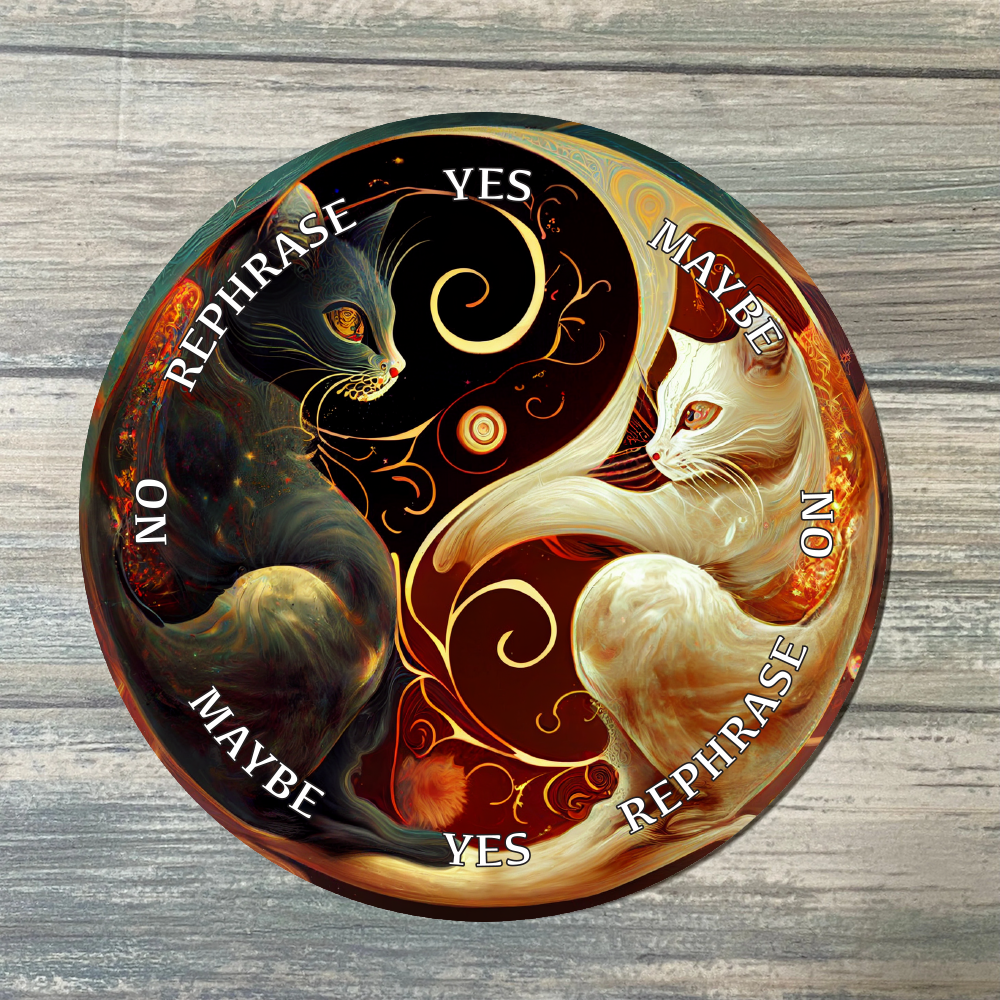 Yin Yang Cats Pendulum Board